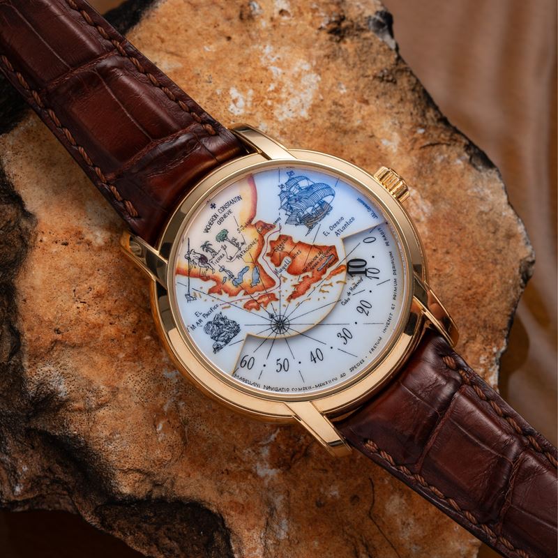 Vacheron Constantin - To Great Explorers Metiers d’Art, orologio retrogrado a carica automatica i...