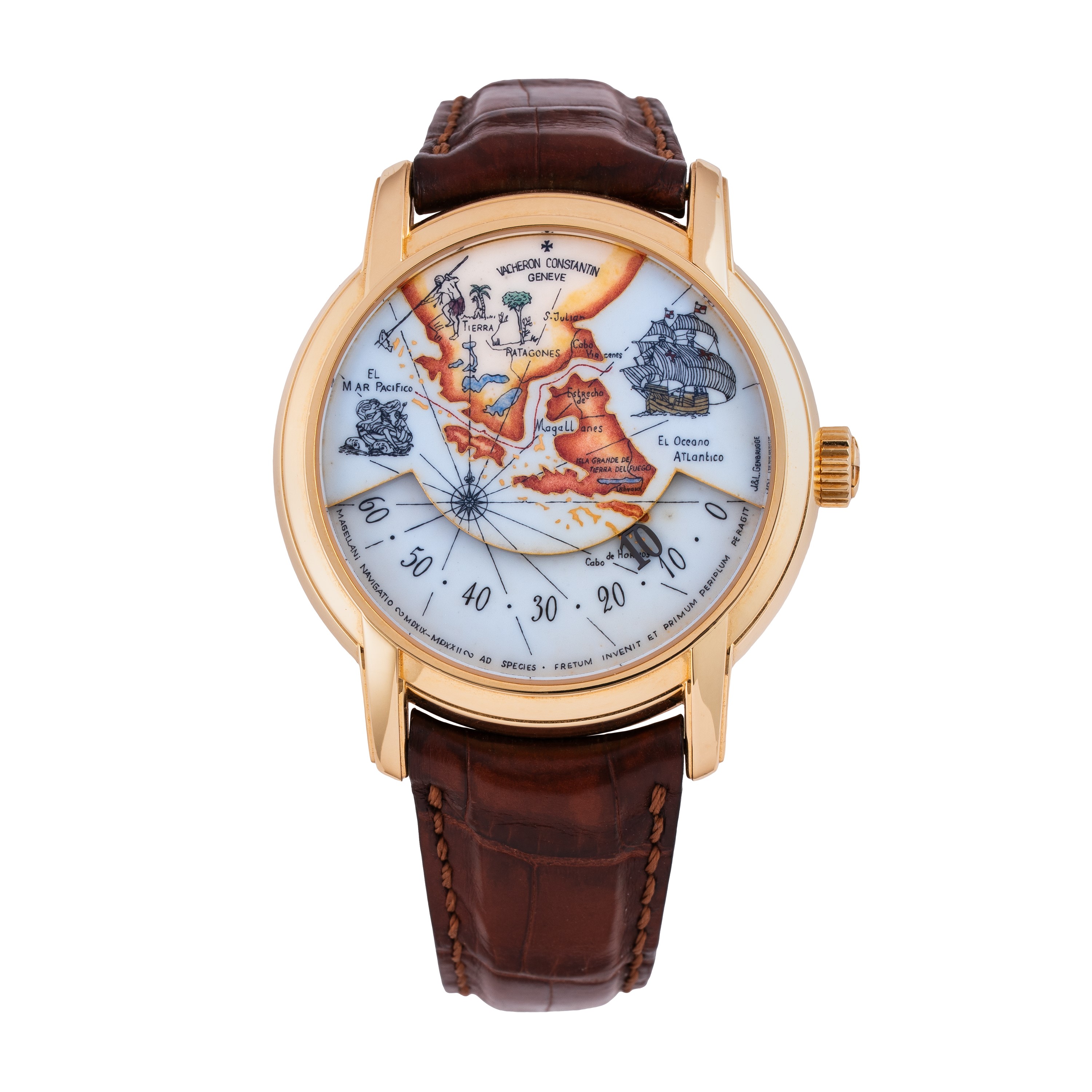 Vacheron Constantin - To Great Explorers Metiers d’Art, orologio retrogrado a carica automatica i...