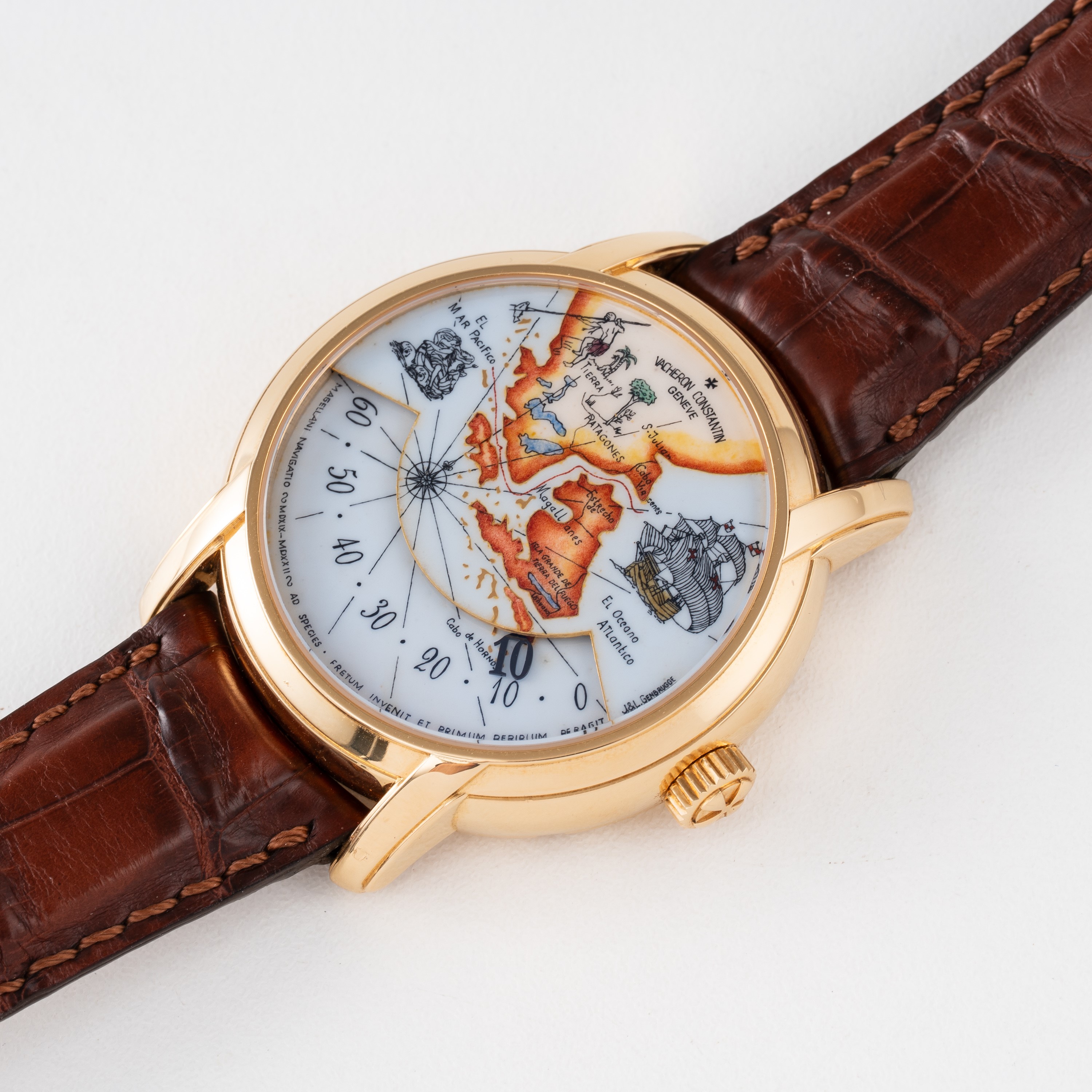 Vacheron Constantin - To Great Explorers Metiers d’Art, orologio retrogrado a carica automatica i...