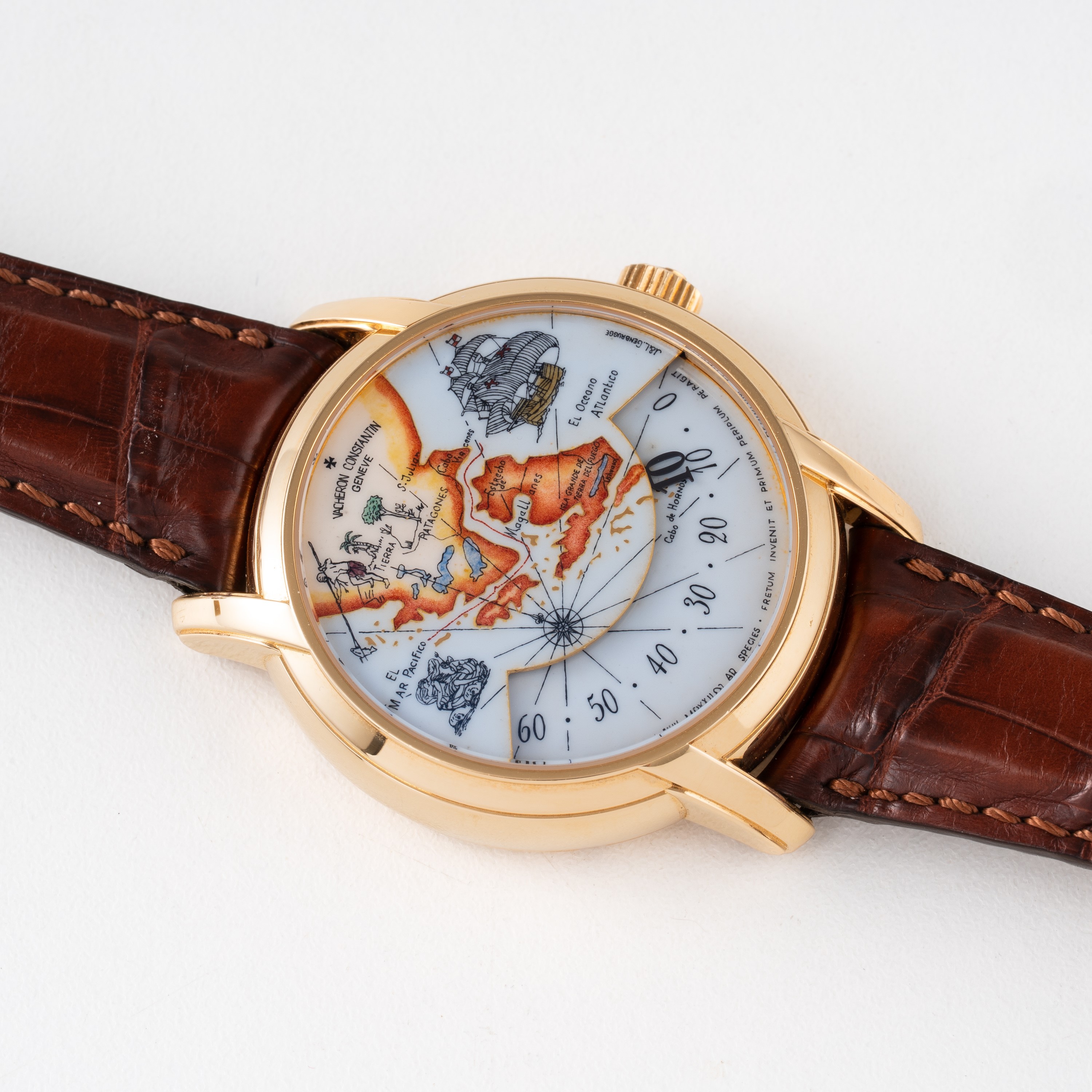Vacheron Constantin - To Great Explorers Metiers d’Art, orologio retrogrado a carica automatica i...
