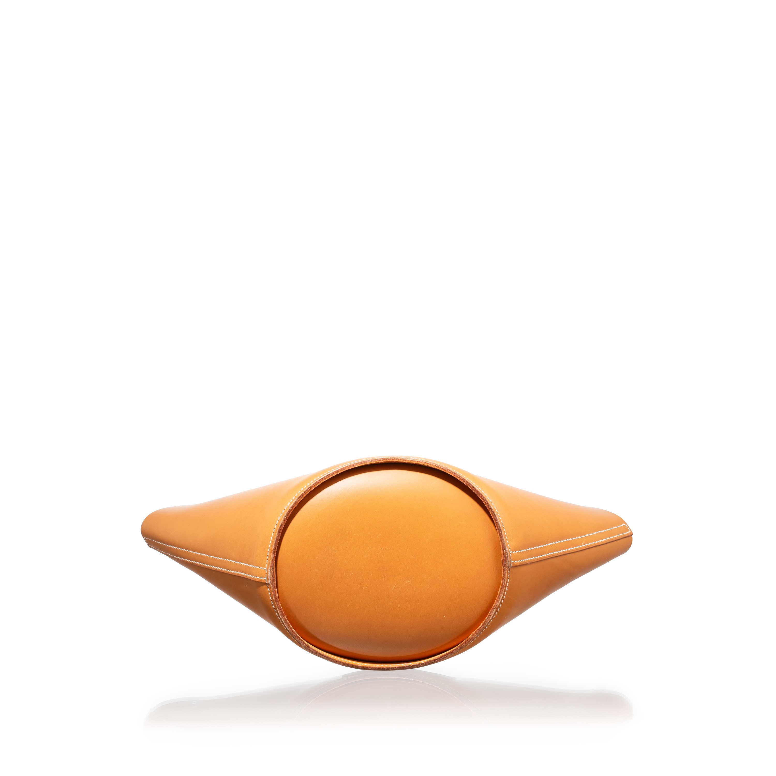 Hermès - Secchiello Cabas in vache naturelle con hardware palladio (2007)