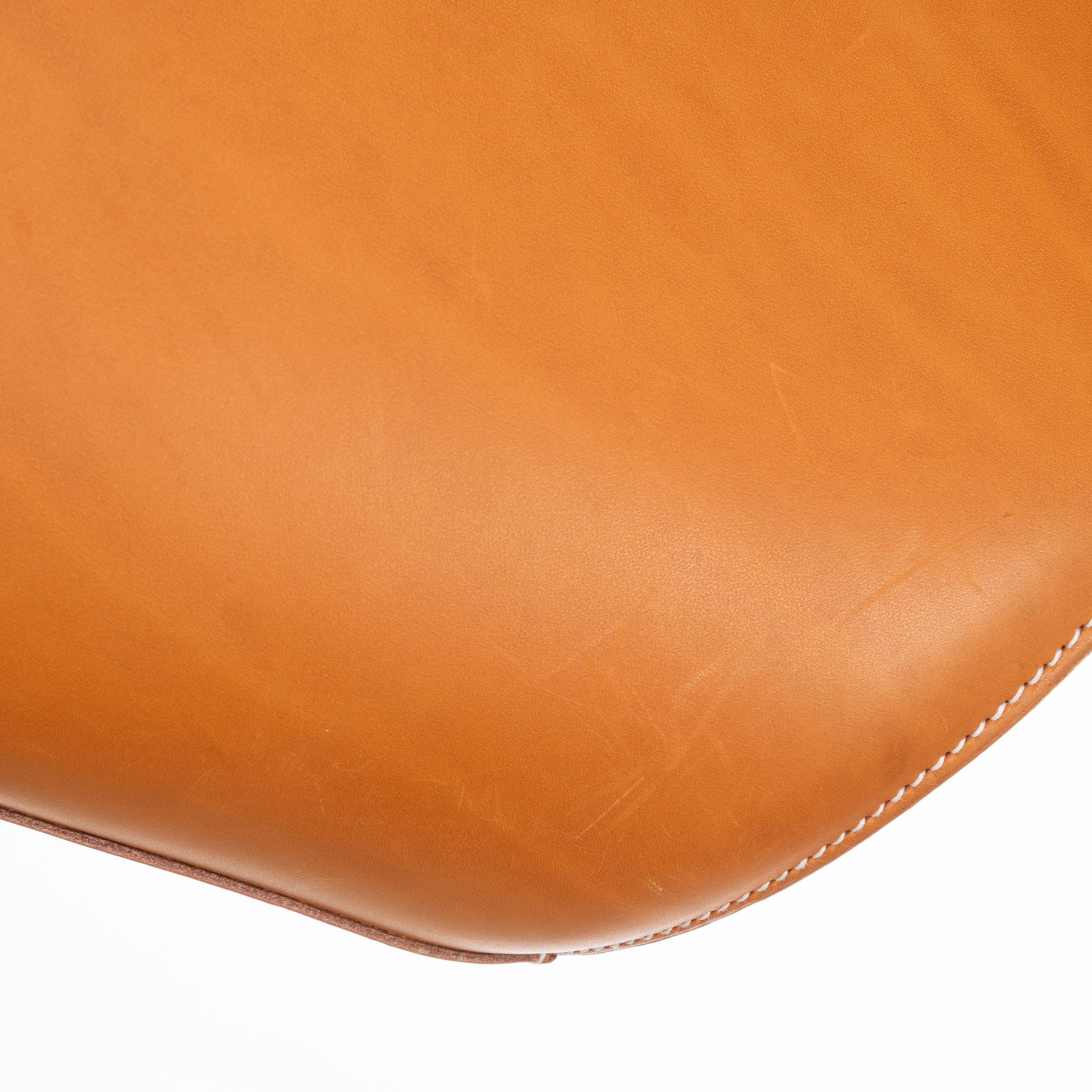 Hermès - Secchiello Cabas in vache naturelle con hardware palladio (2007)