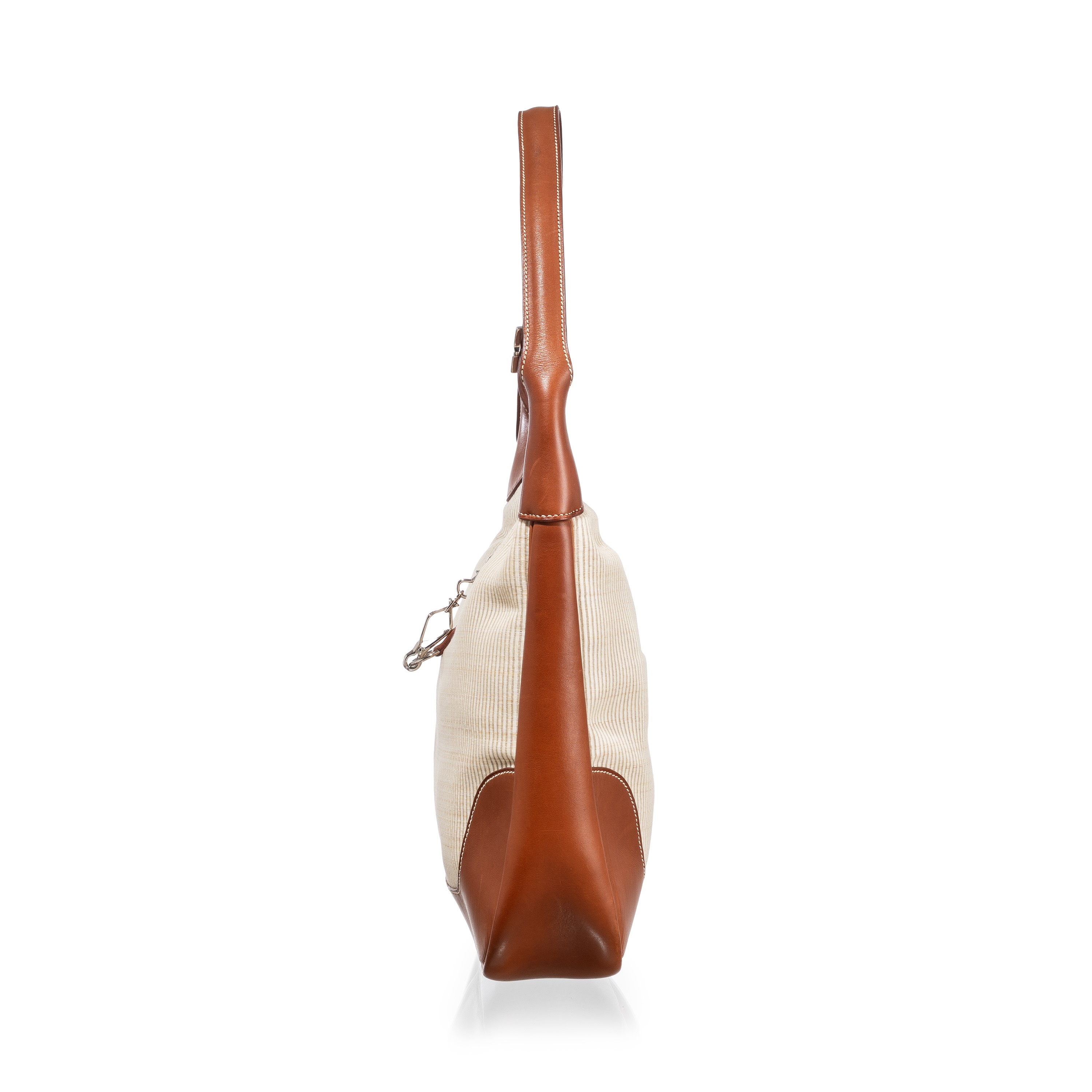 Hermès - Borsa Trim in pellame Barenia e tessuto Crinoline