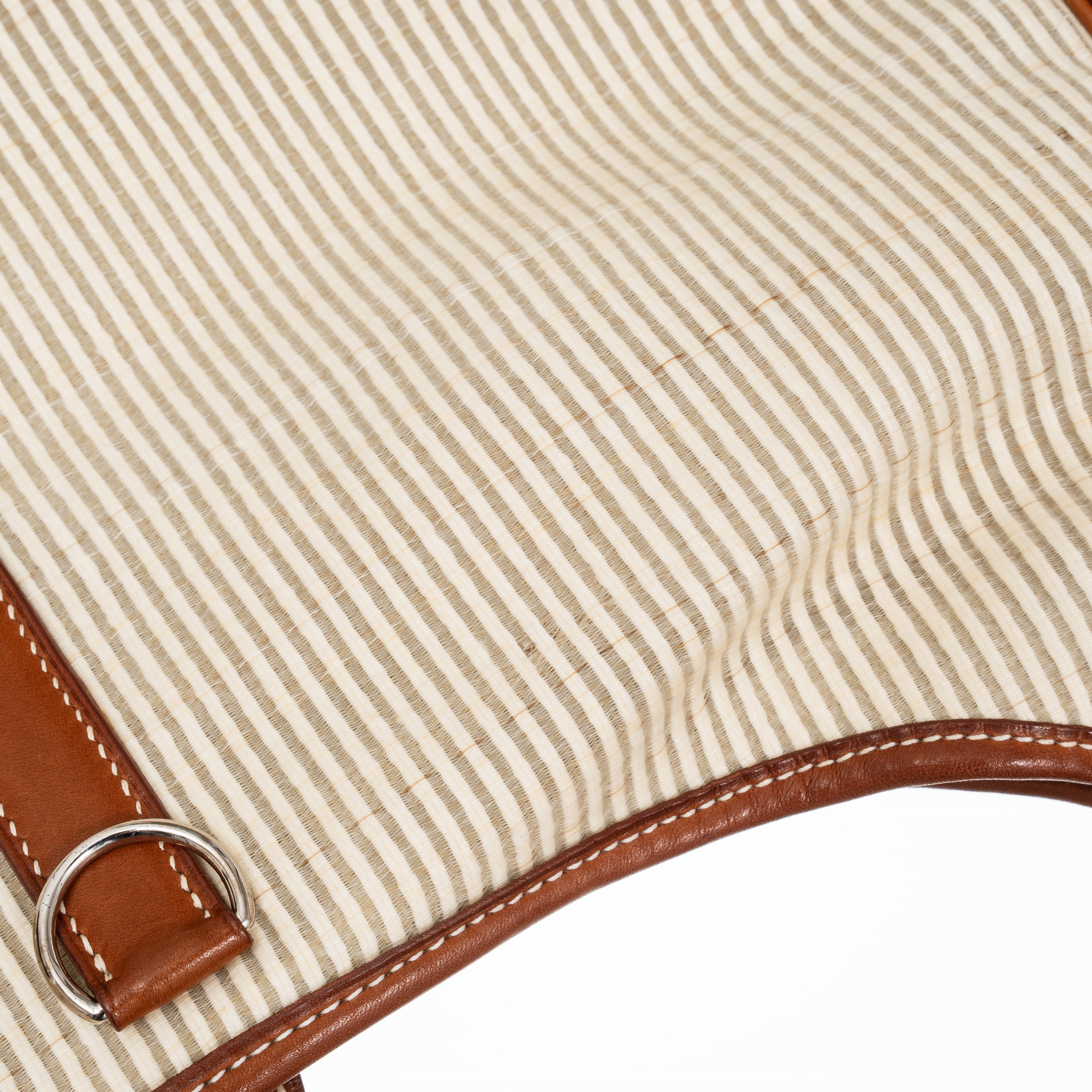 Hermès - Borsa Trim in pellame Barenia e tessuto Crinoline