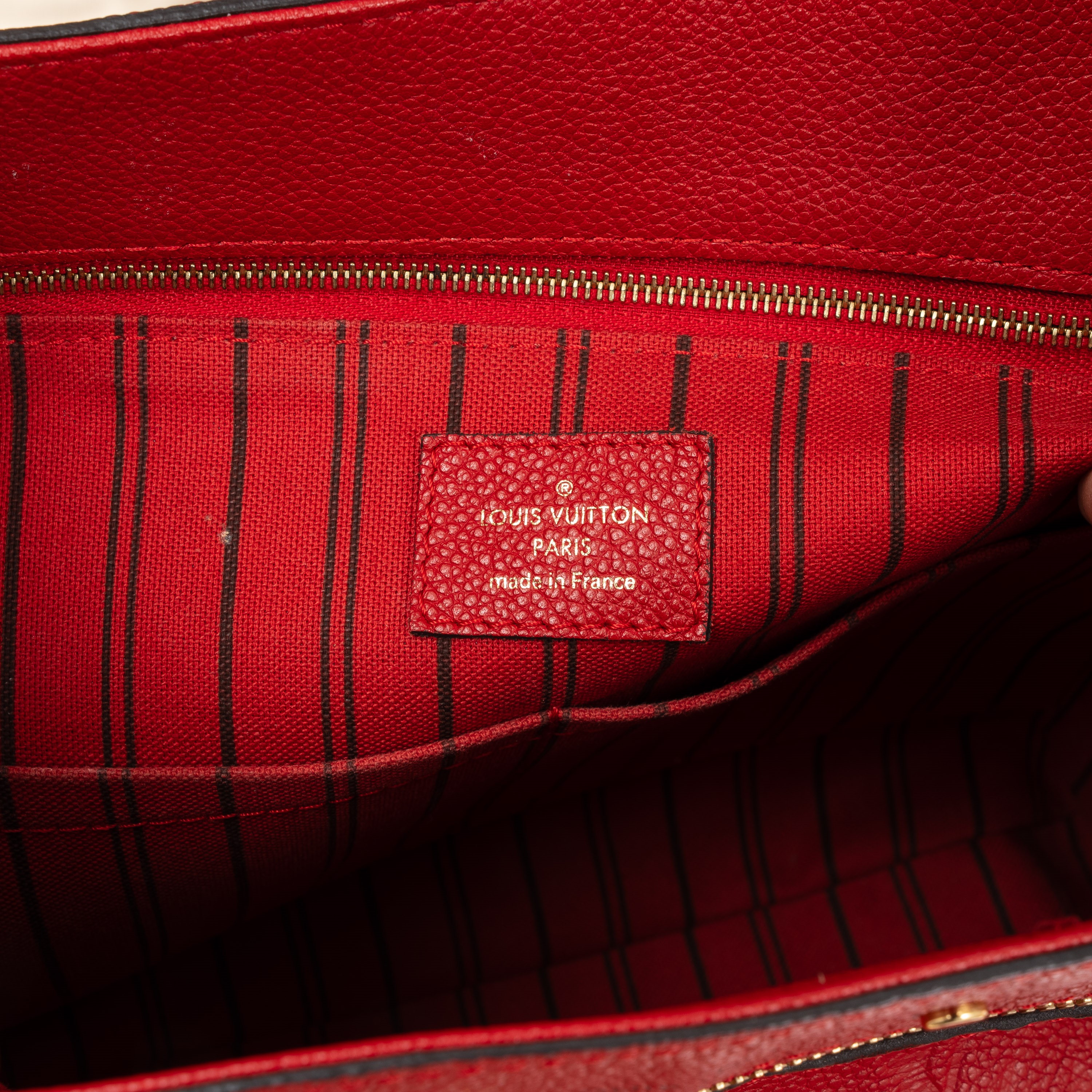 Louis Vuitton - Spontini borsa in pelle Empreinte rossa (2016)