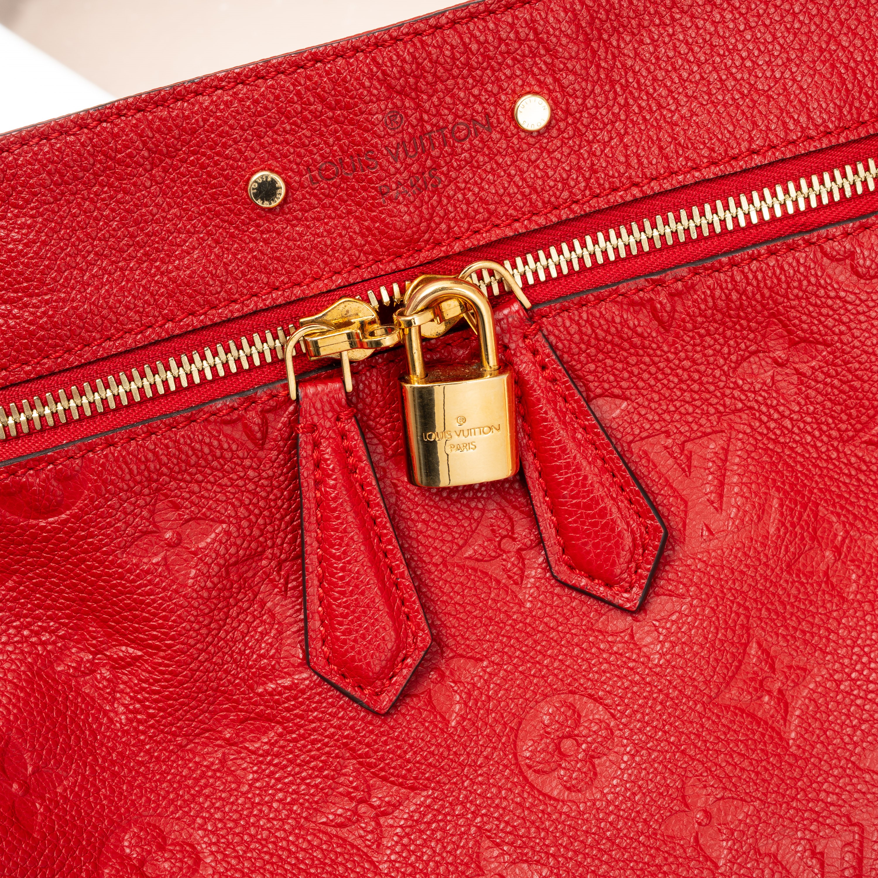 Louis Vuitton - Spontini borsa in pelle Empreinte rossa (2016)