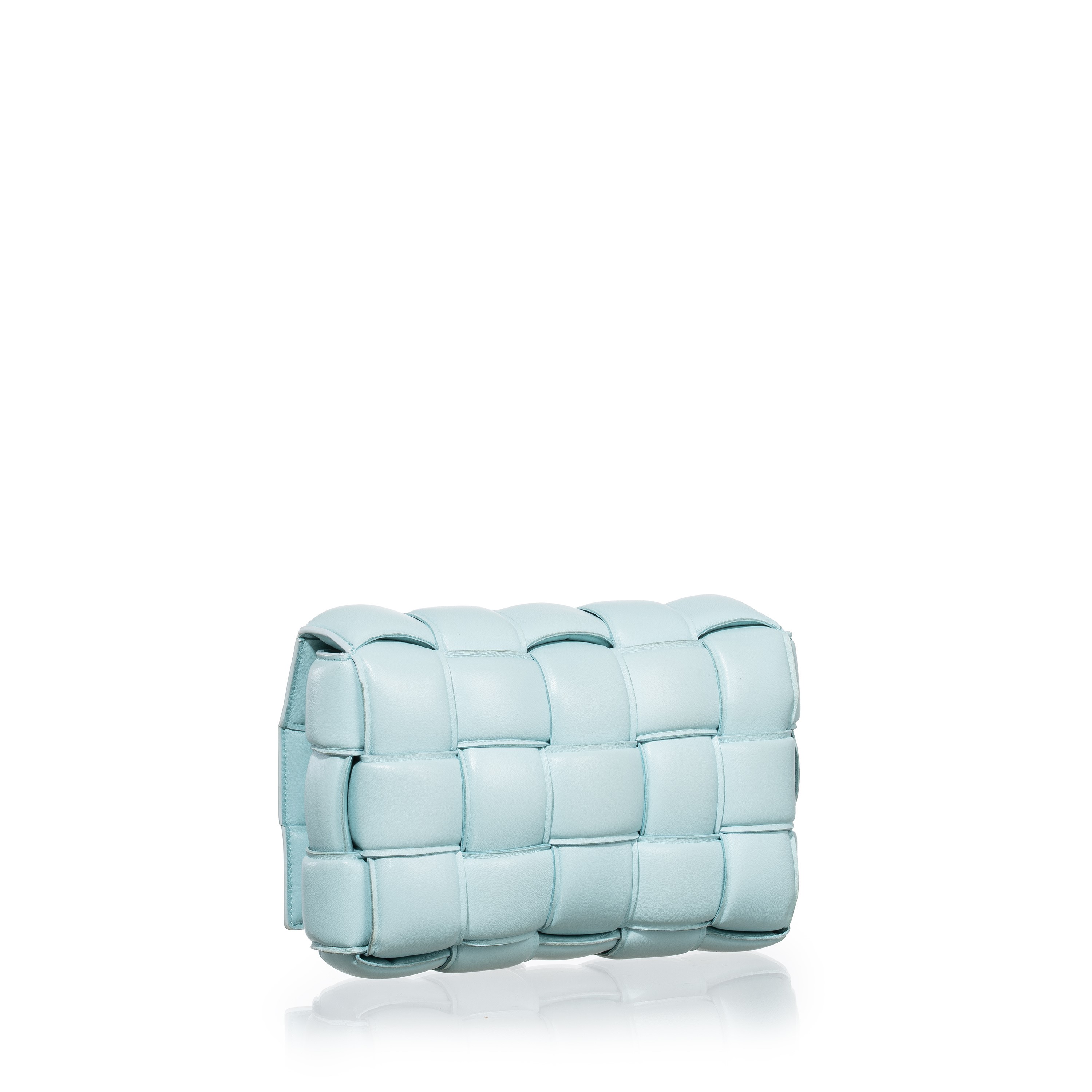 Bottega Veneta - Borsa cross-body “Padded Cassette” in pelle d’agnello intrecciata imbottita