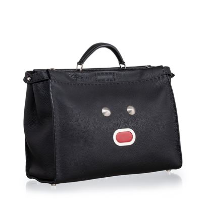 Peekaboo BLA BLA BLA, borsa in cuoio Roma