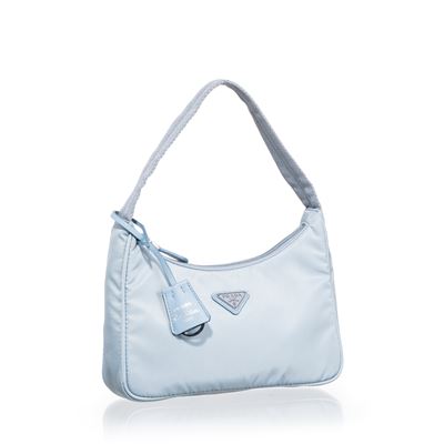 Mini borsa Re-Edition 2000 in Re-Nylon “Astrale” con dettagli Saffiano