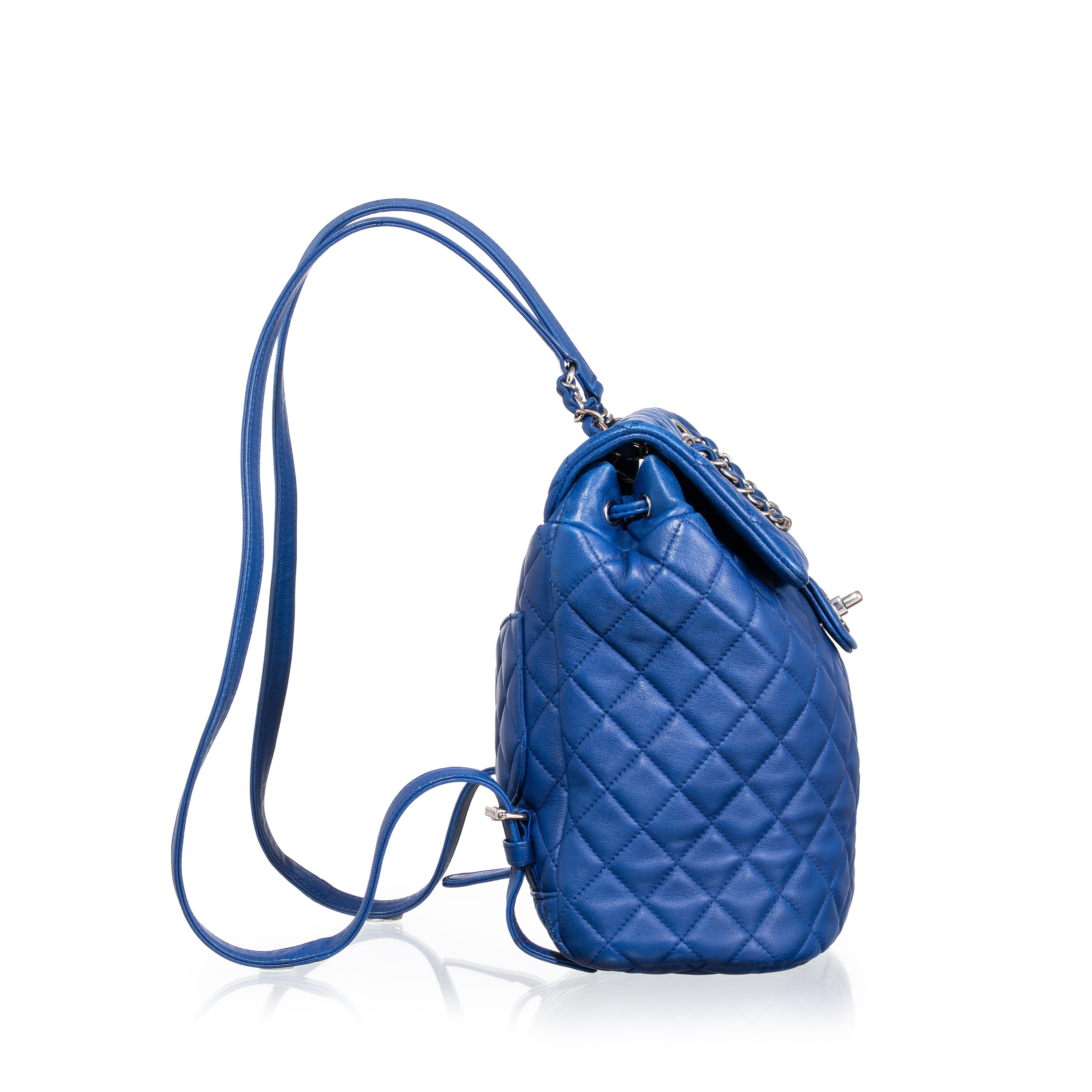 Chanel - Zaino Urban Spirit in pelle d’agnello trapuntata (Blu, hardware palladio), 2016–2017