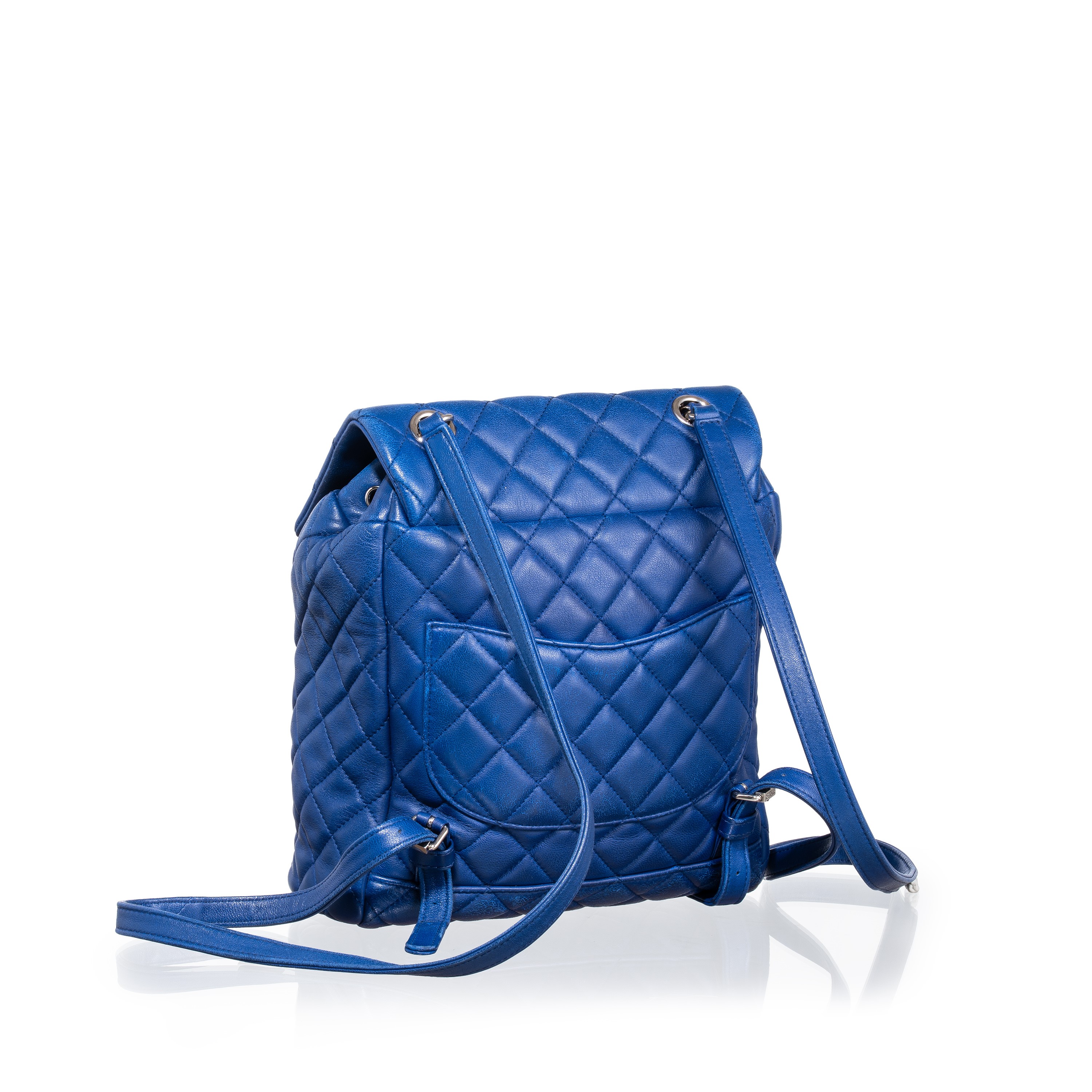 Chanel - Zaino Urban Spirit in pelle d’agnello trapuntata (Blu, hardware palladio), 2016–2017
