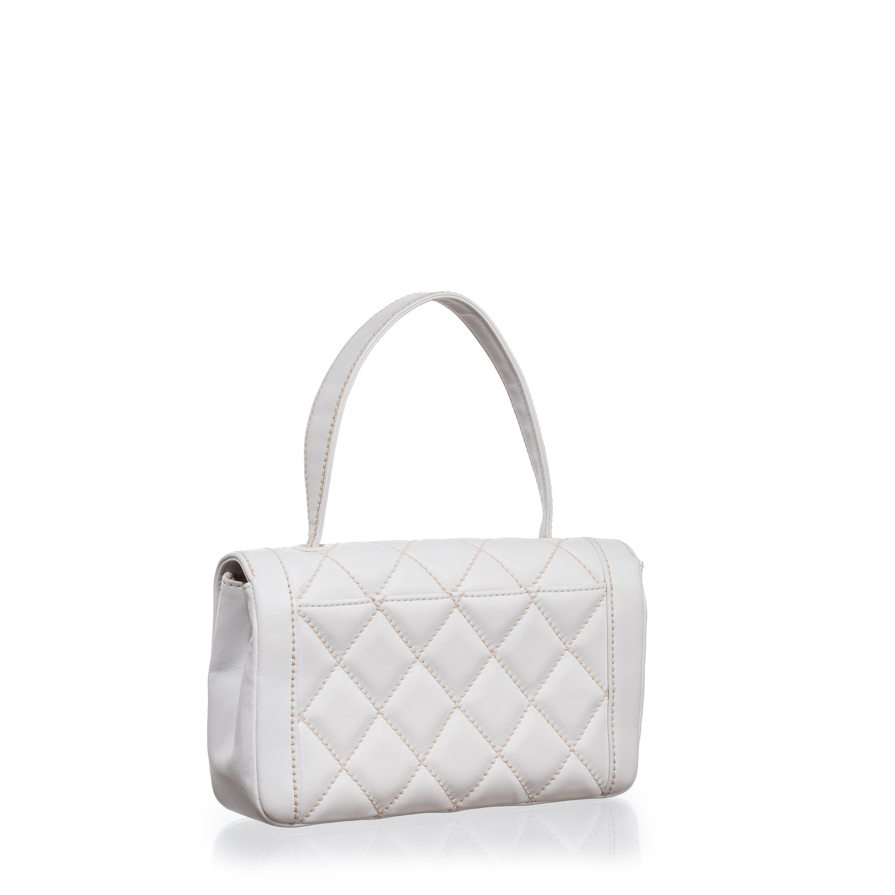 Chanel - Timeless Handle Bag vintage in pelle d’agnello trapuntata
