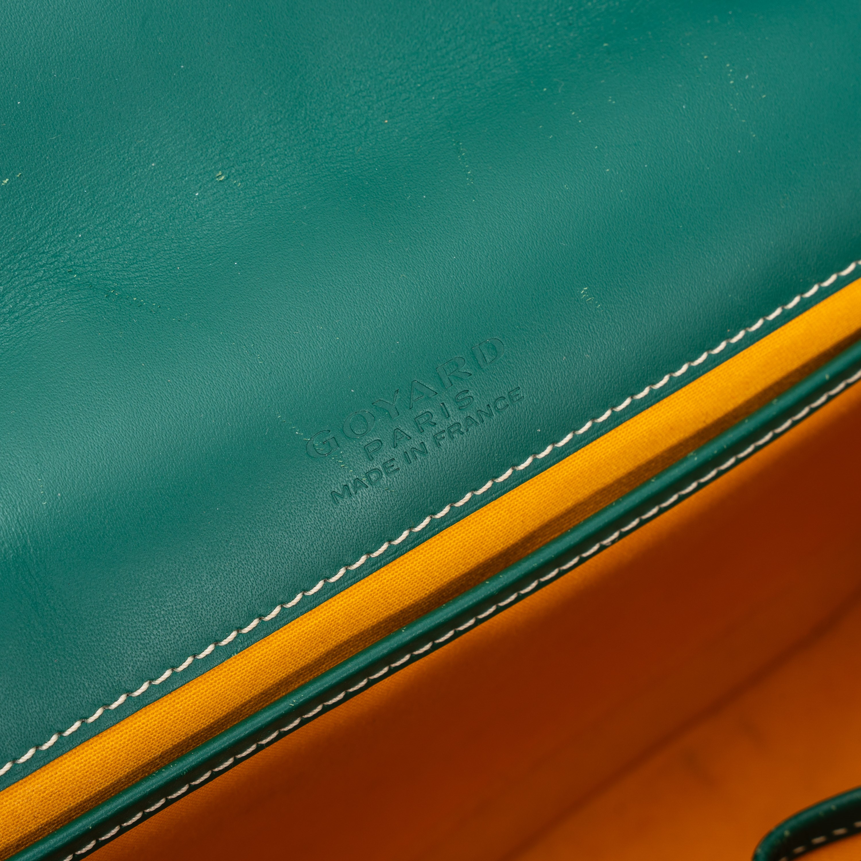 Belvedere MM in canvas Goyardine verde