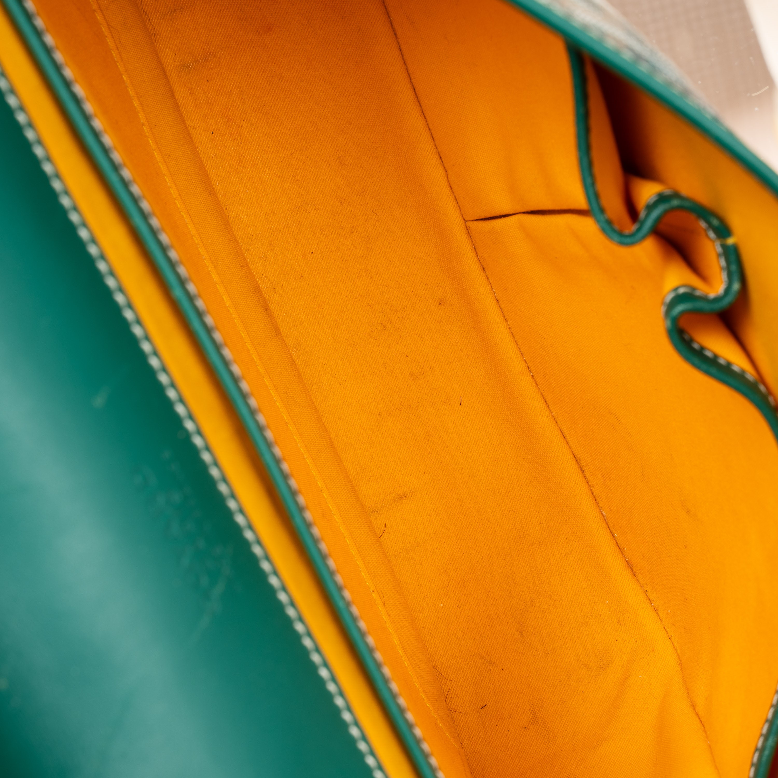 Belvedere MM in canvas Goyardine verde