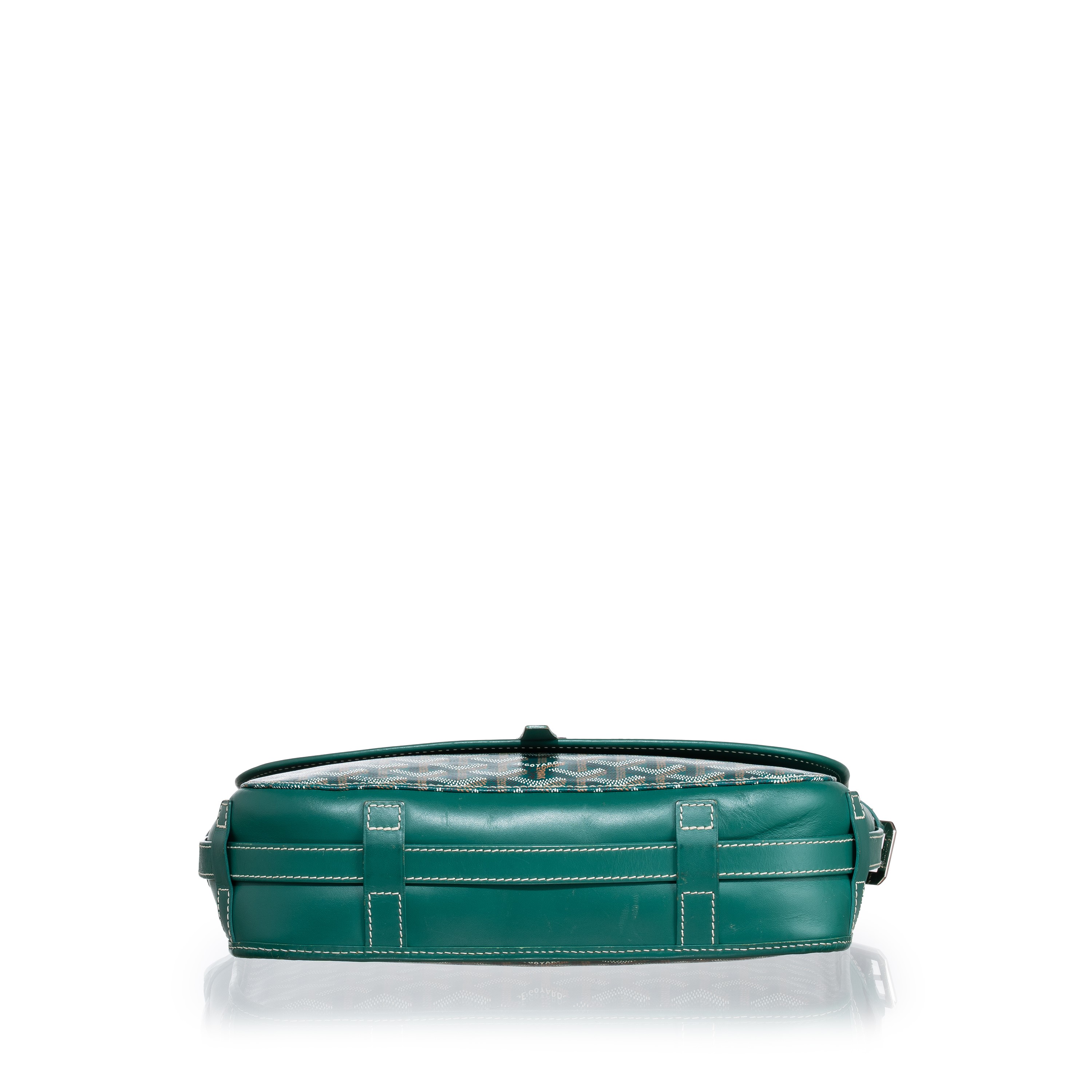 Belvedere MM in canvas Goyardine verde