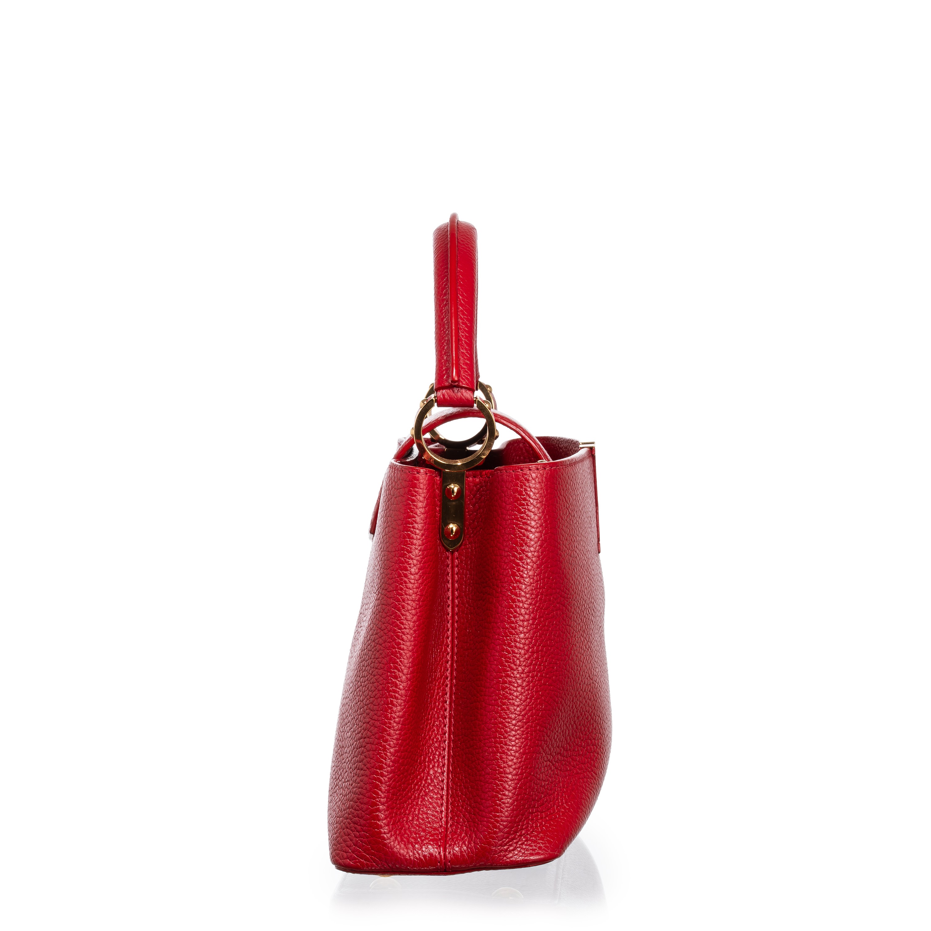 Louis Vuitton - Capucines PM in pelle Taurillon color rosso scarlatto (2018)