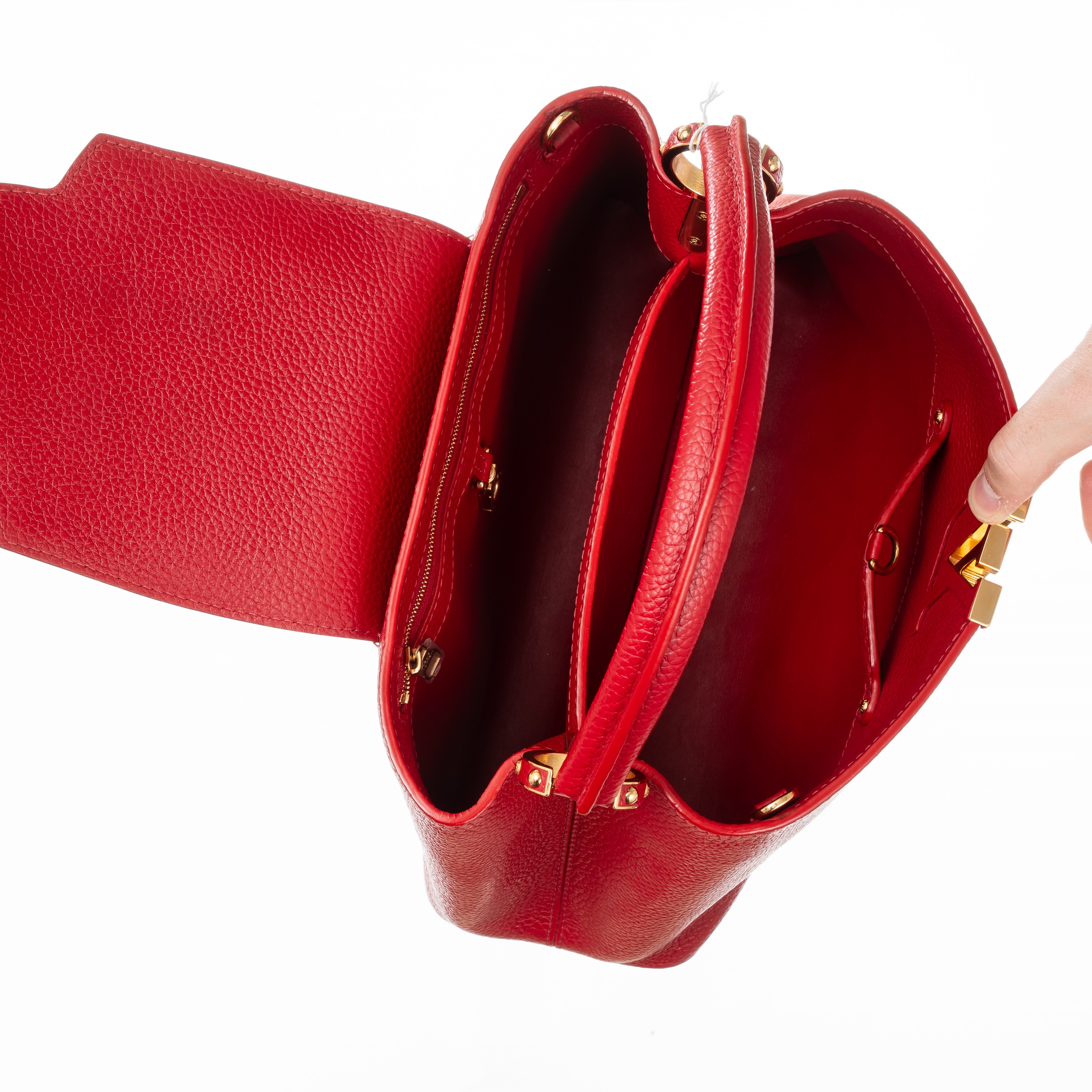 Louis Vuitton - Capucines PM in pelle Taurillon color rosso scarlatto (2018)