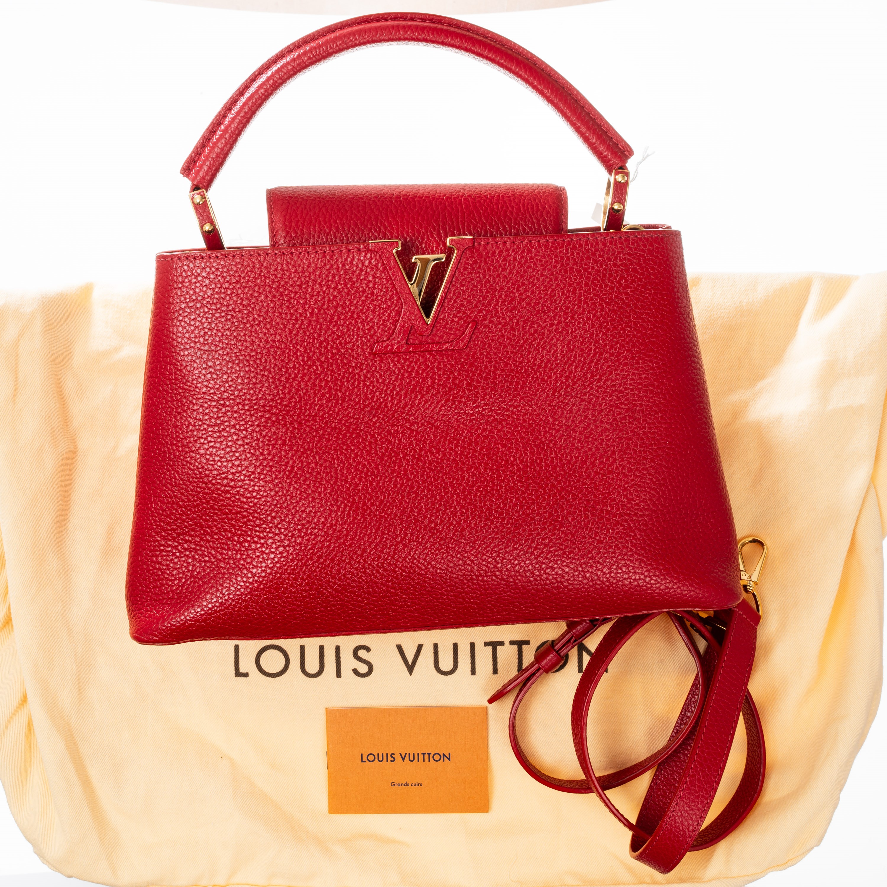 Louis Vuitton - Capucines PM in pelle Taurillon color rosso scarlatto (2018)