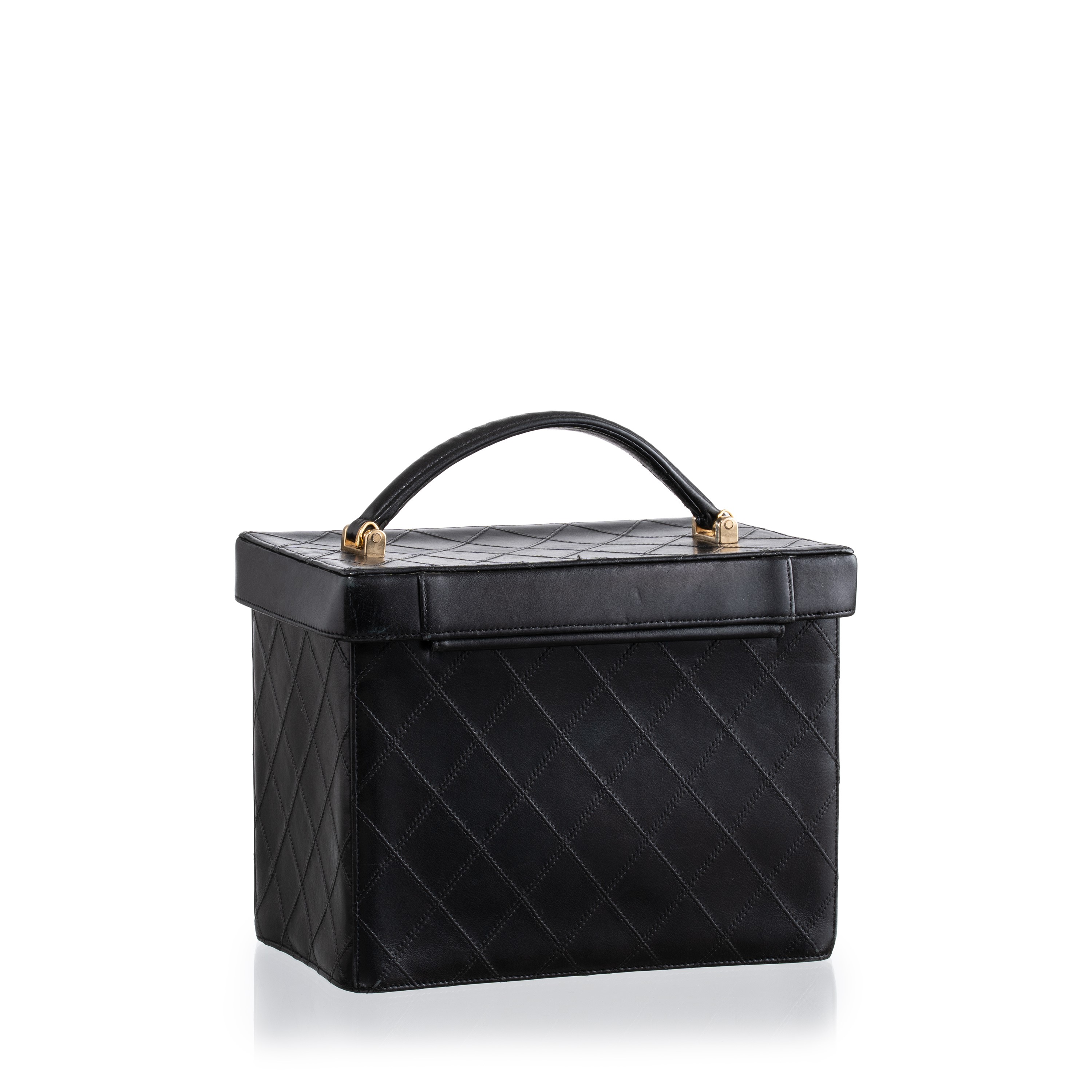 Chanel - Trousse Vanity vintage in pelle d’agnello trapuntata (1994-1996)