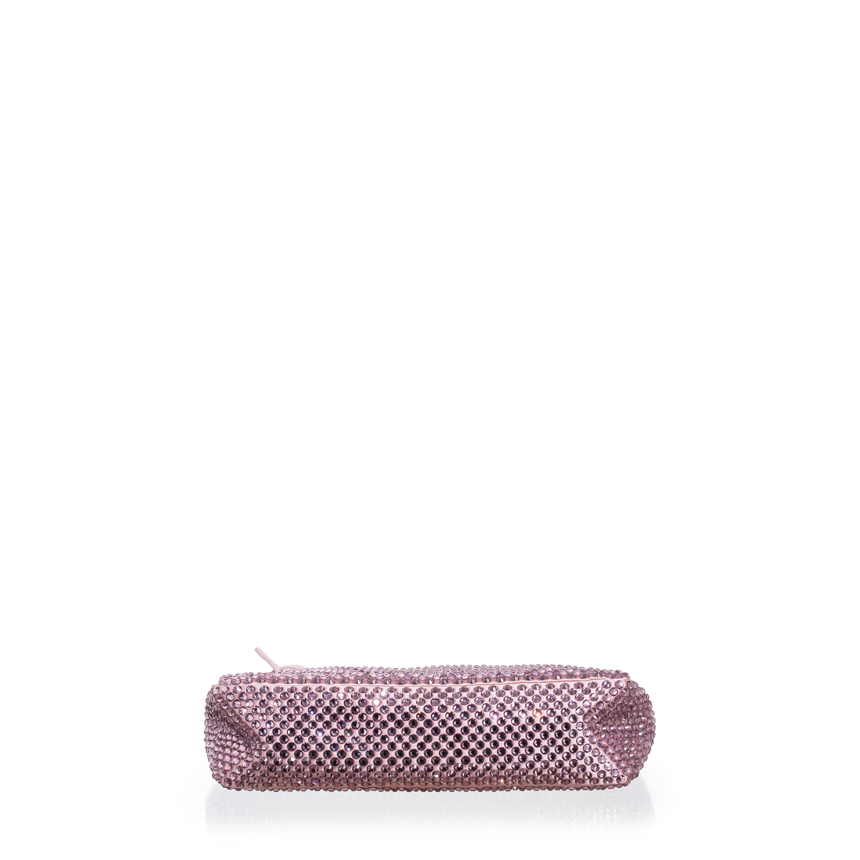 Prada - Mini borsa Re-Edition 2000 in raso con cristalli rosa alabastro