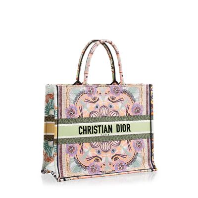 Dior, Book Tote Large in tessuto ricamato multicolore (2020)