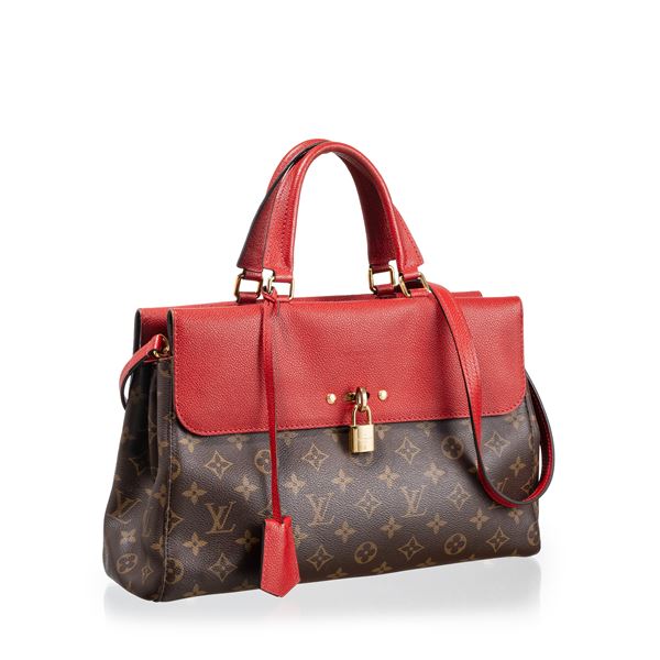 LOUIS VUITTON - LOUIS VUITTON BORSA VENUS IN TELA MONOGRAM E PELLE ROSSA