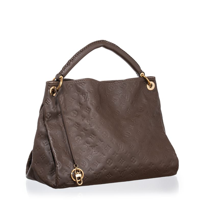 Louis Vuitton - Artsy in pelle Monogram Empreinte marrone, accessori dorati (2011)