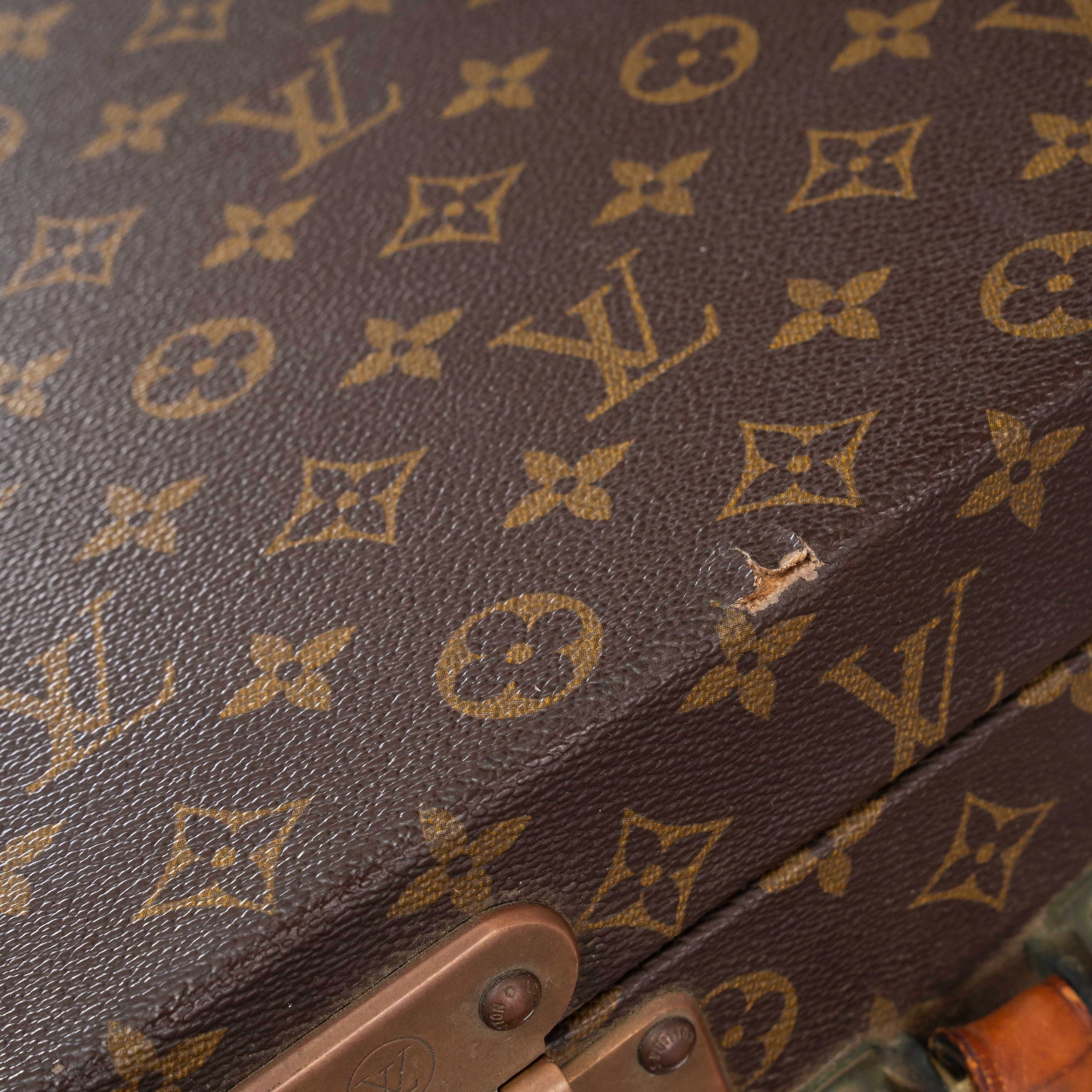 Louis Vuitton - Set di 3 valigie vintage Monogram (Bisten 70, Alzer 60 e valigetta 48H)