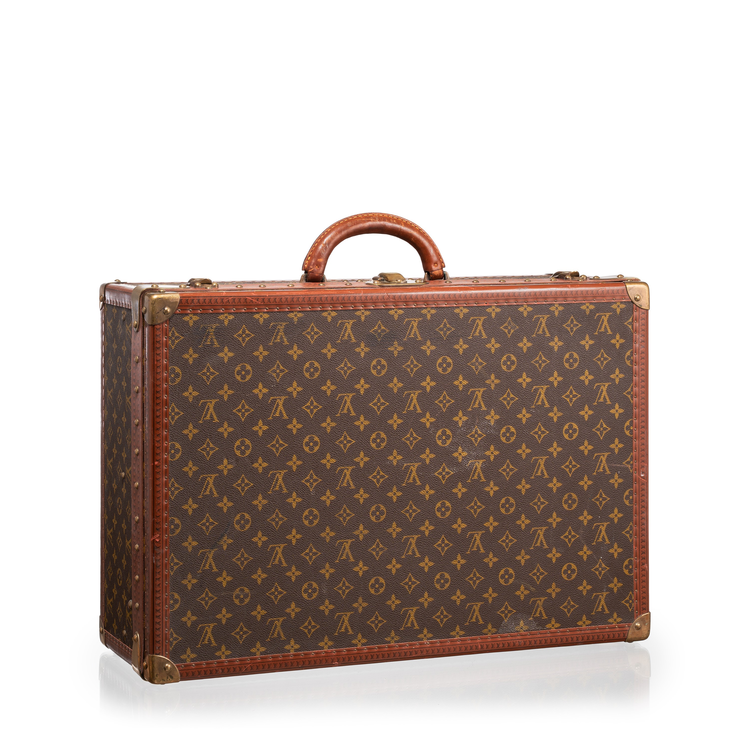 Louis Vuitton - Set di 3 valigie vintage Monogram (Bisten 70, Alzer 60 e valigetta 48H)