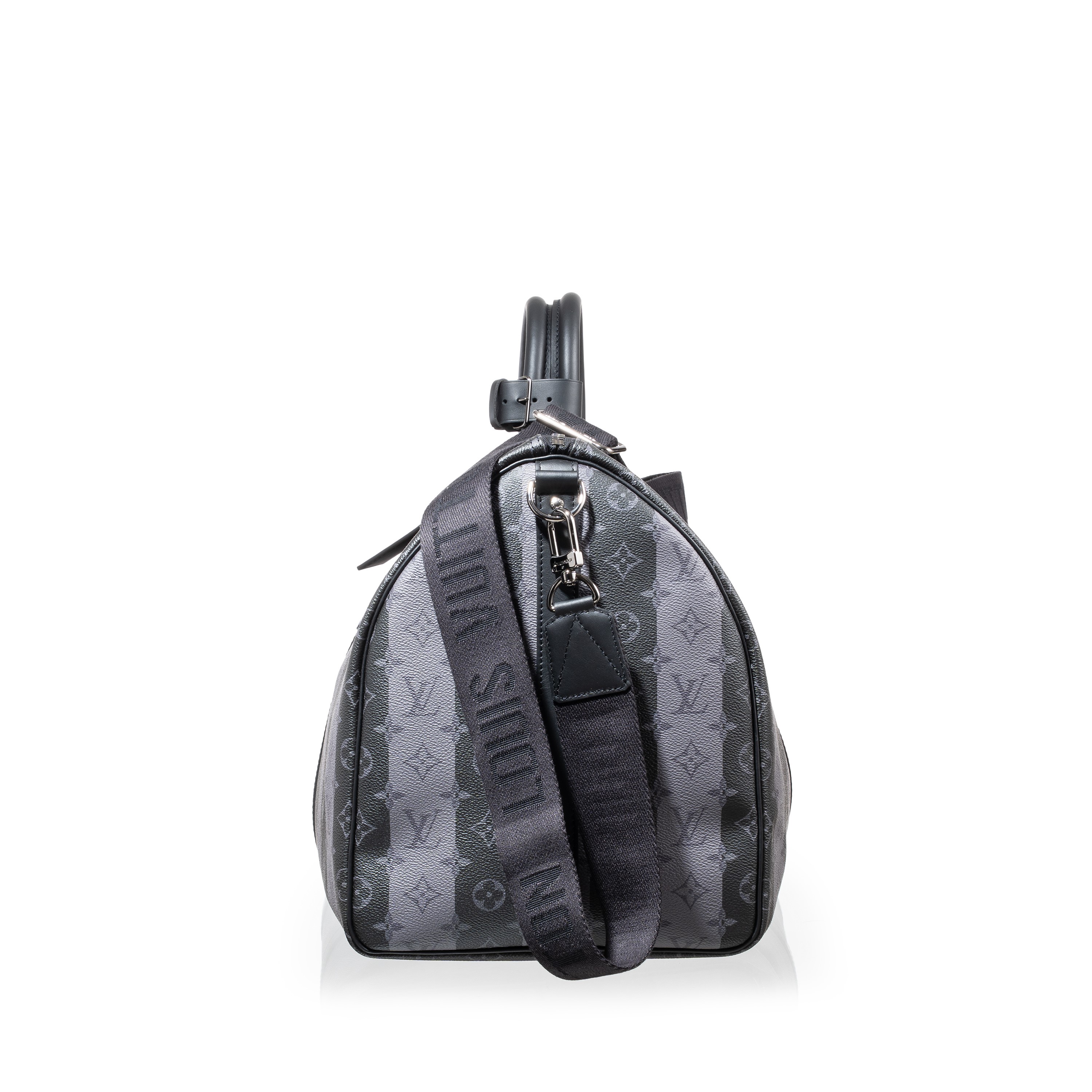 Louis Vuitton - Keepall Bandoulière 55 Limited Edition “Virgil Abloh x Nigo”, tela coated Monogra...