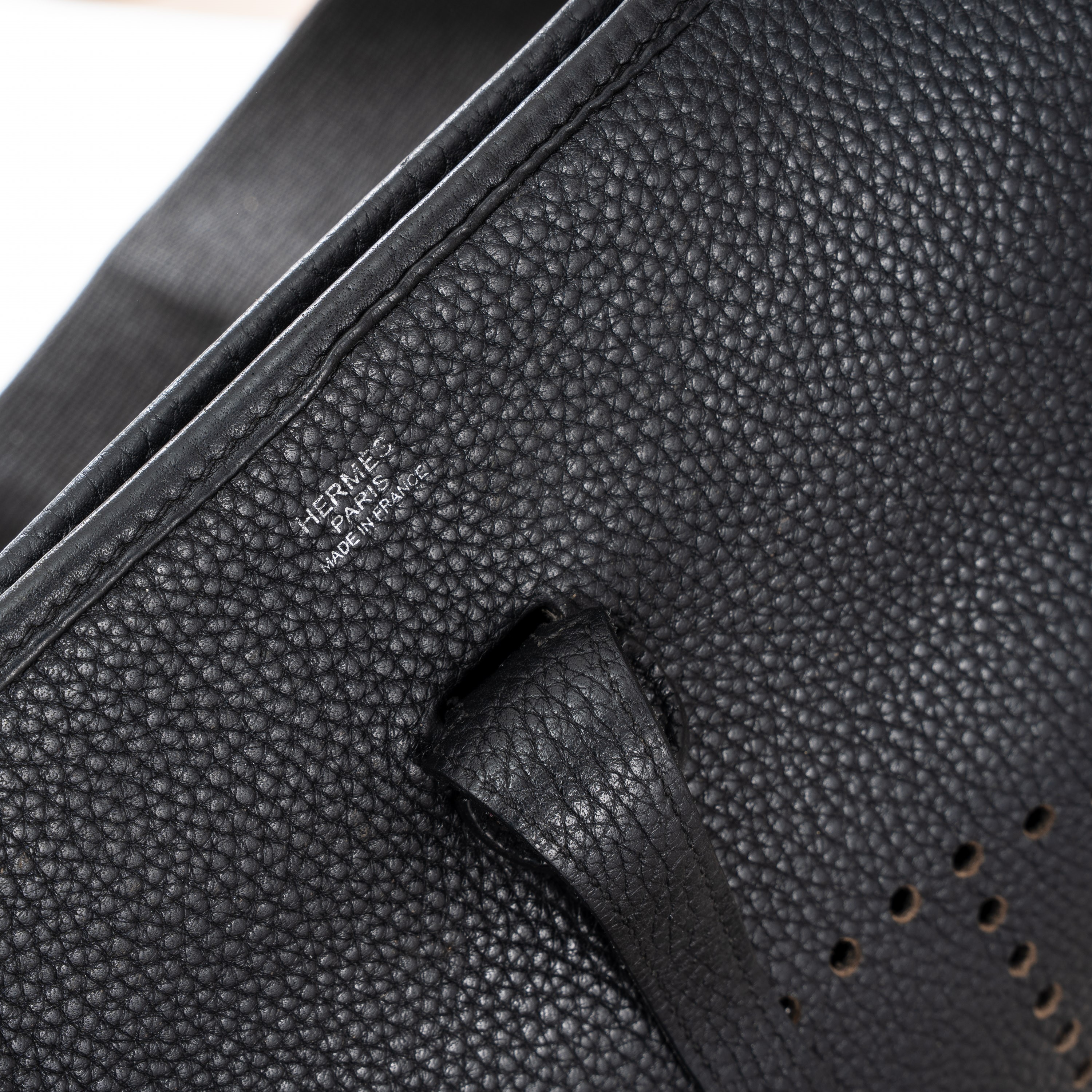 Hermès - Evelyne III PM in Taurillon Clemence nero con hardware palladio (2019)