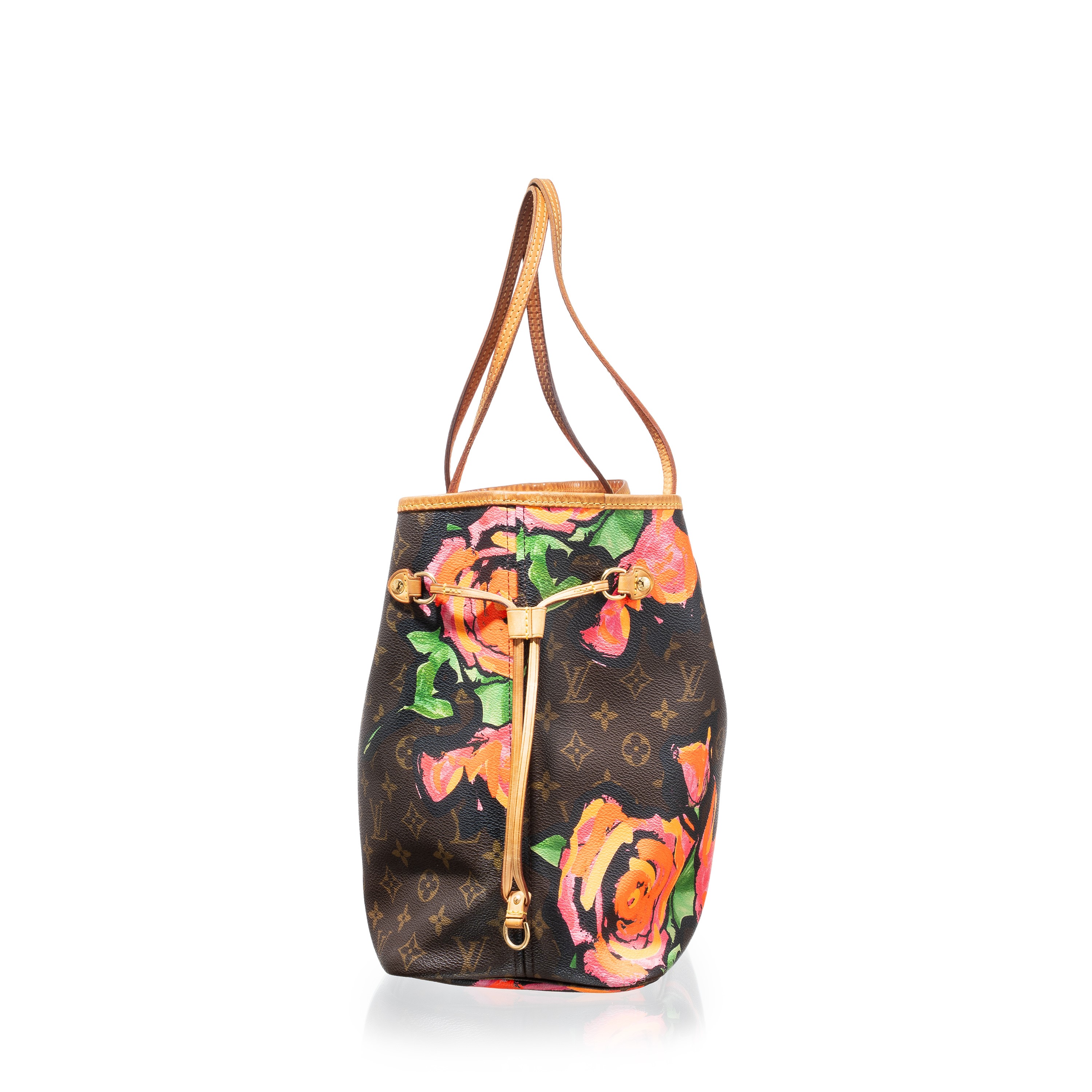 Louis Vuitton - Neverfull MM Limited Edition Roses LV by Stephen Sprouse