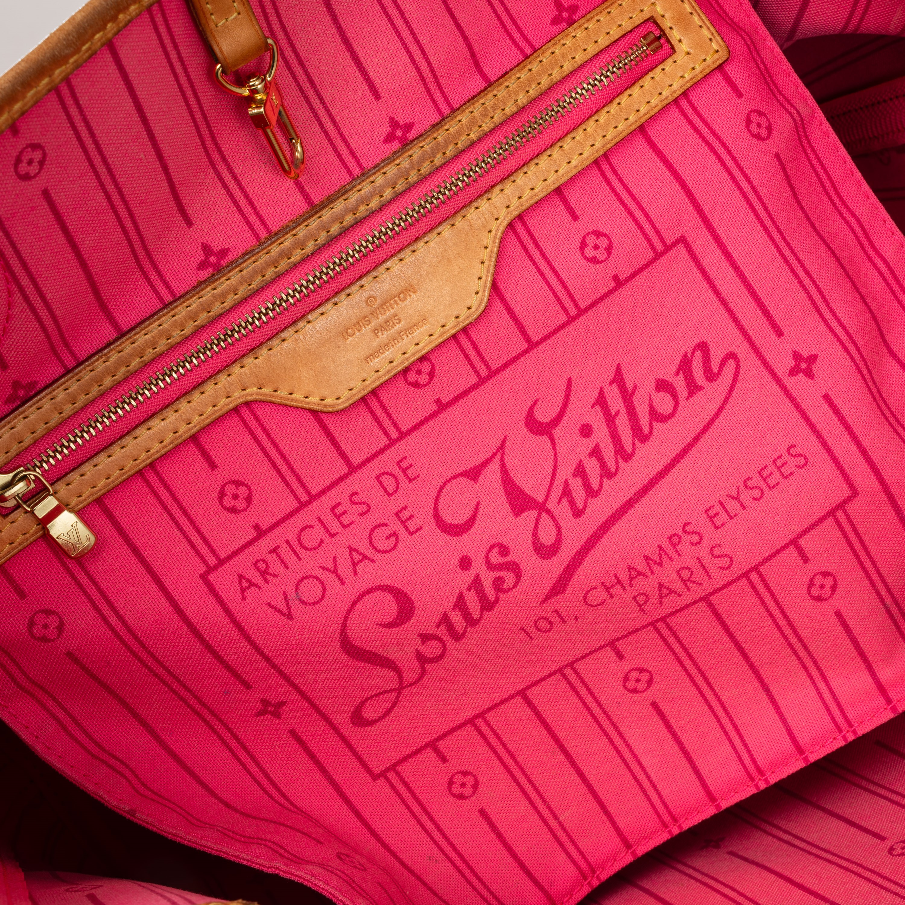 Louis Vuitton - Neverfull MM Limited Edition Roses LV by Stephen Sprouse