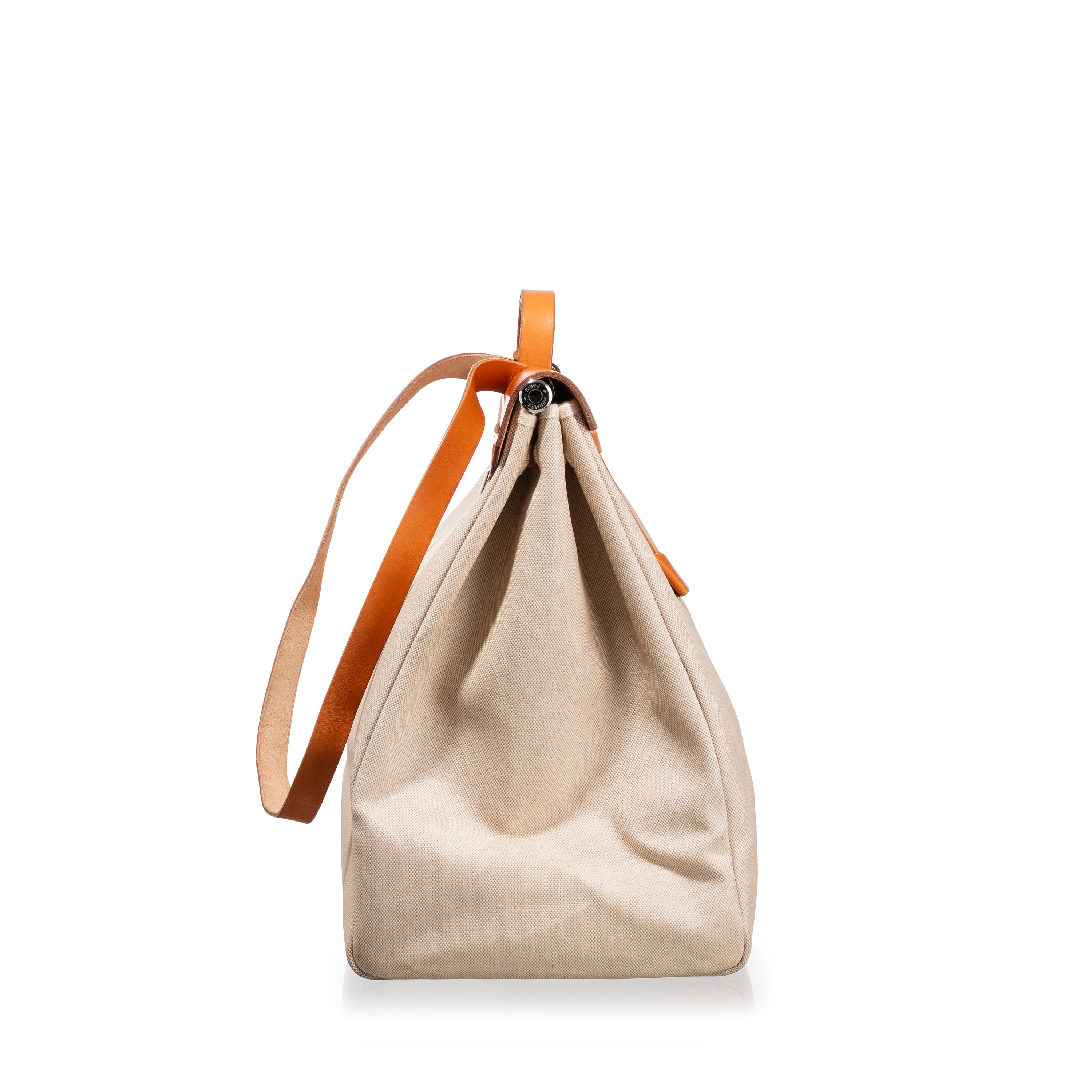Hermès - Herbag 50 borsone da viaggio in Vache Hunter e Toile Naturelle (1998)