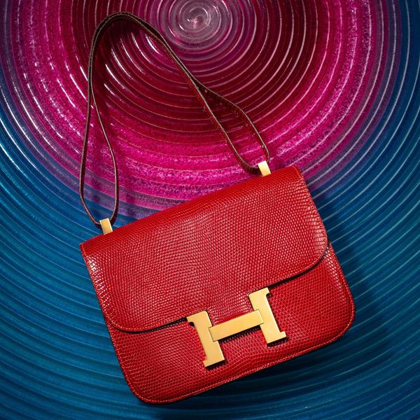 HERMÈS CONSTANCE 24 IN LUCERTOLA ROSSA GHW - 1972