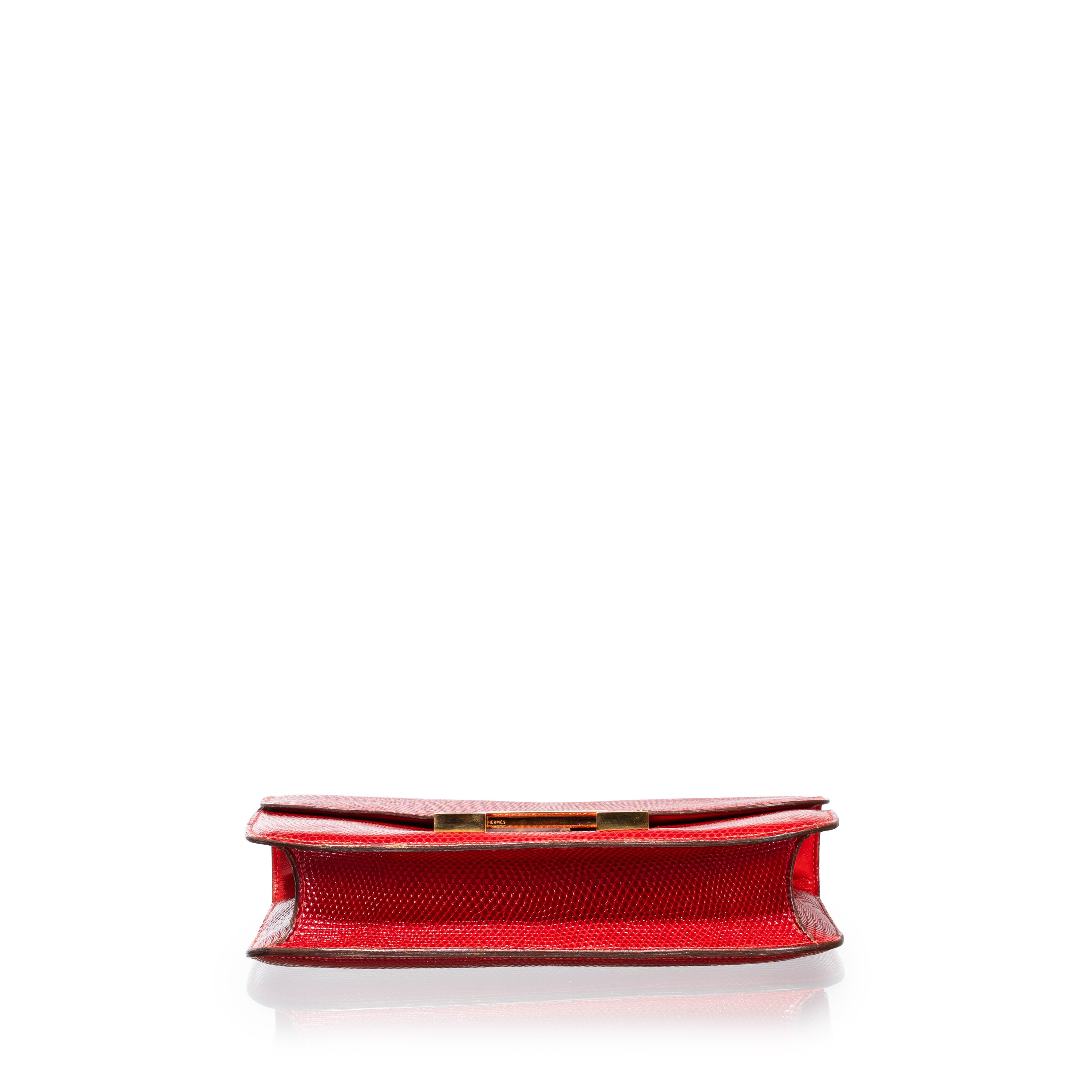 Hermès - Constance 24 in lucertola rossa (1972) con hardware dorato