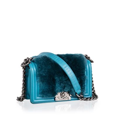 Boy Small borsa in pelle d’agnello e pelliccia, 2014