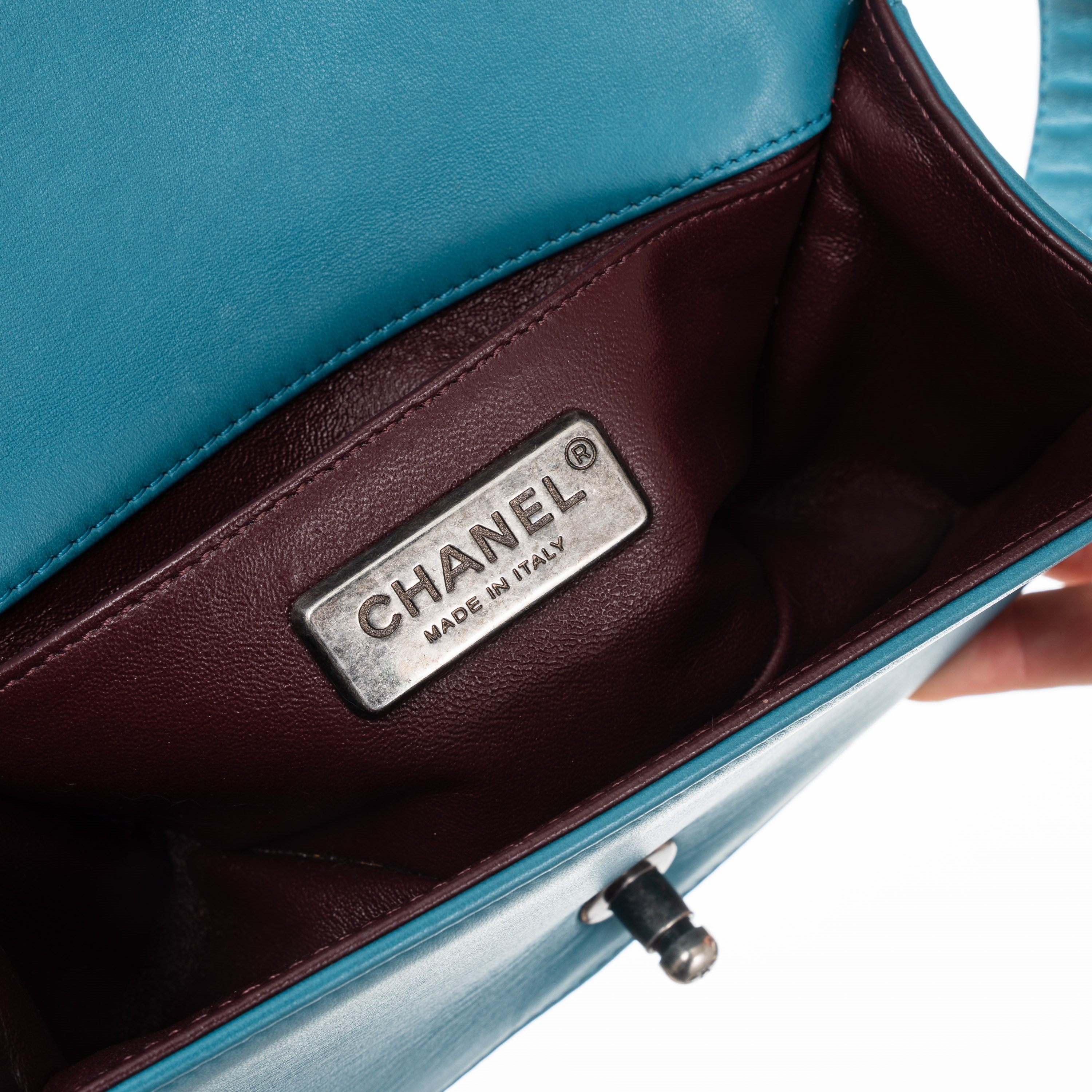 Chanel - Boy Small borsa in pelle d’agnello e pelliccia, 2014
