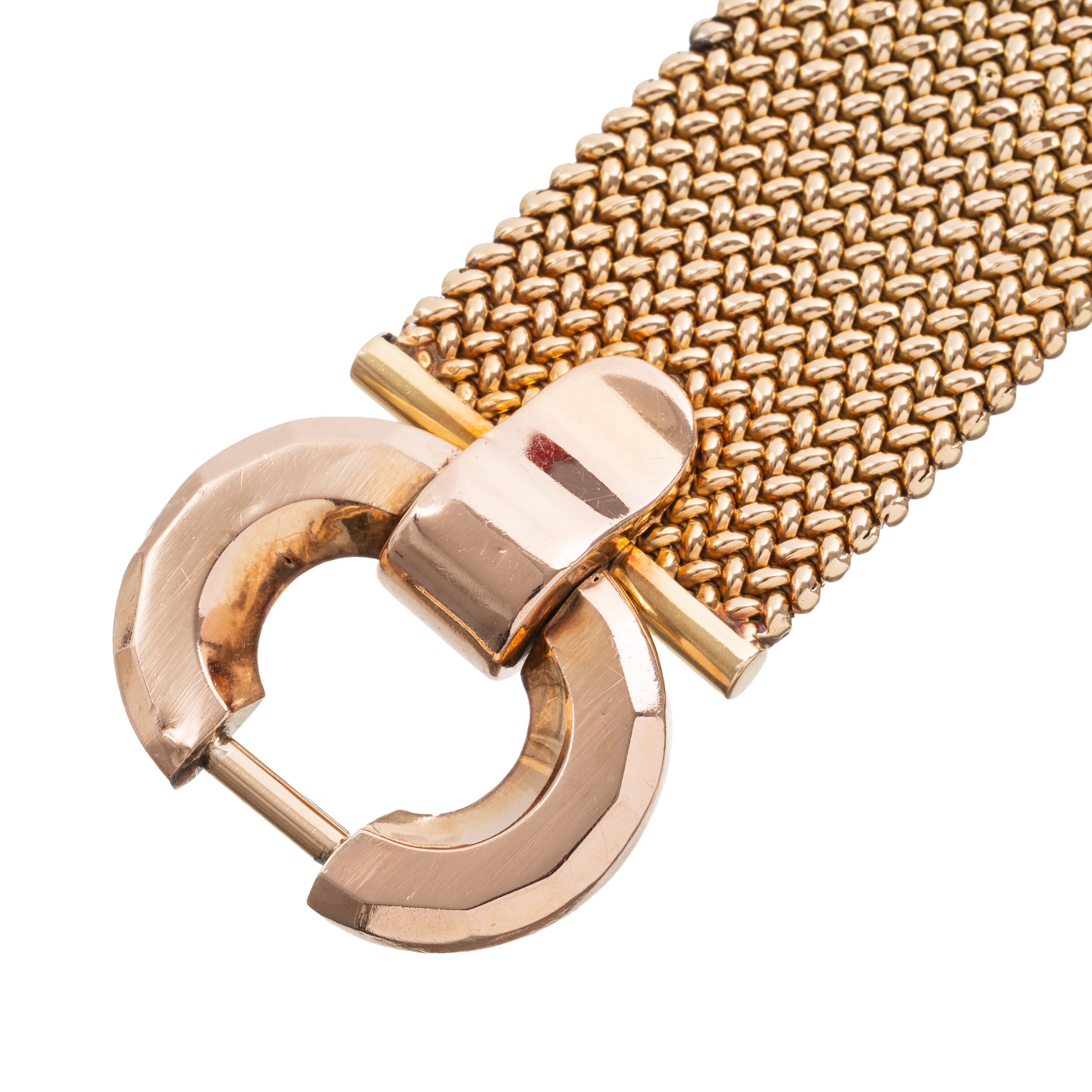 Bracciale in oro giallo 18 kt con marchio a fascio littorio