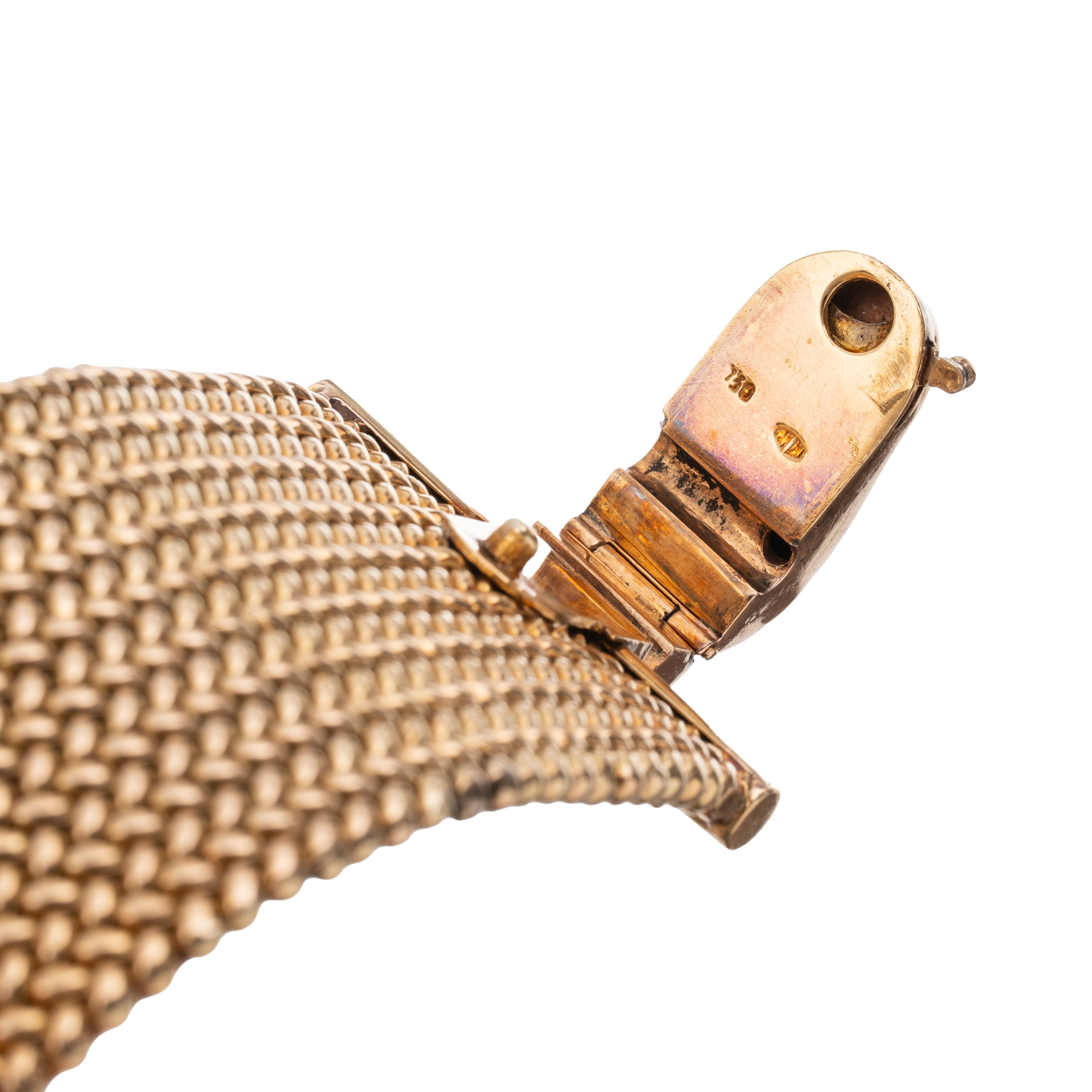 Bracciale in oro giallo 18 kt con marchio a fascio littorio