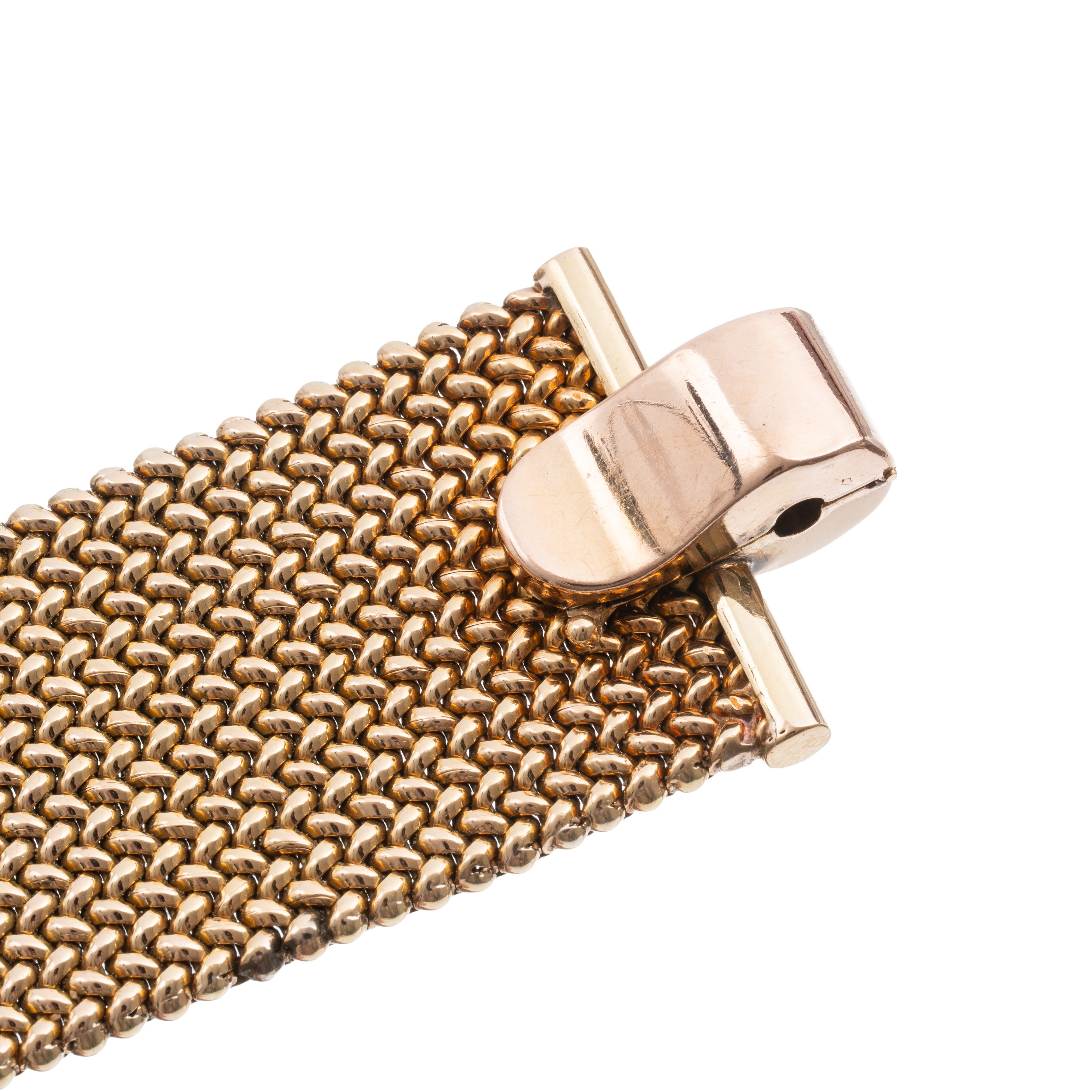 Bracciale in oro giallo 18 kt con marchio a fascio littorio