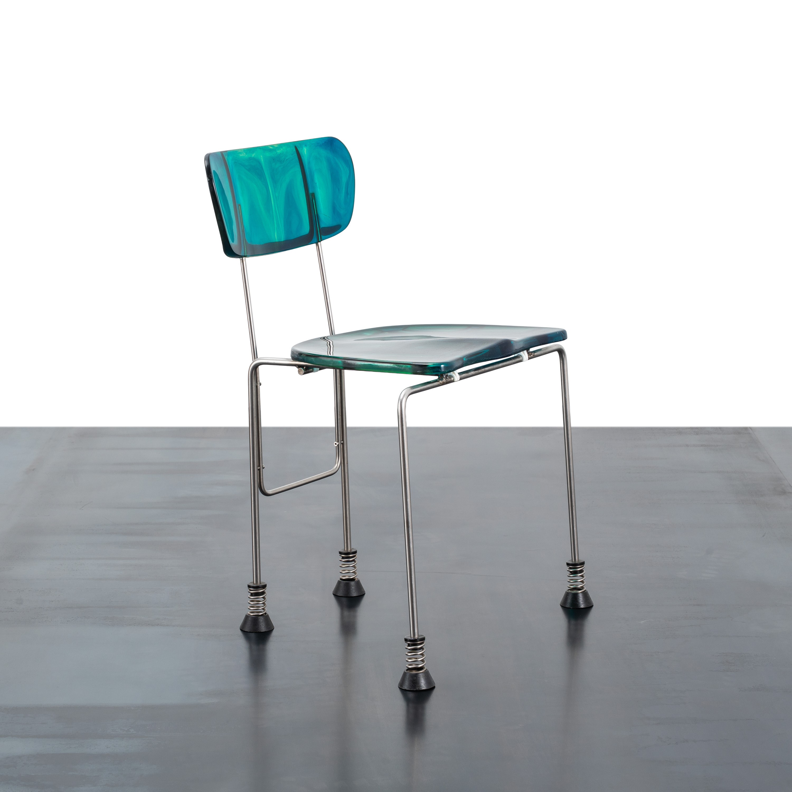 Gaetano Pesce - Sedia “Broadway”, resina e acciaio cromato (disegno 1993)
