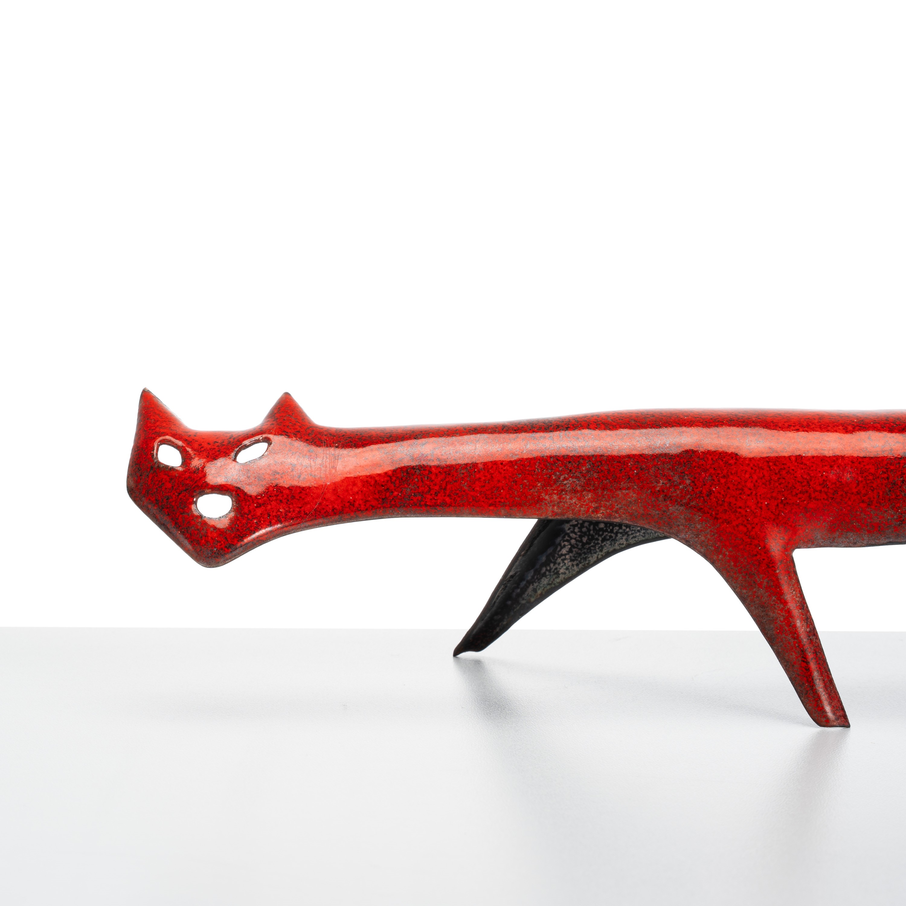 Gio Ponti e Paolo De Poli - Scultura “Gatto” in rame smaltato
