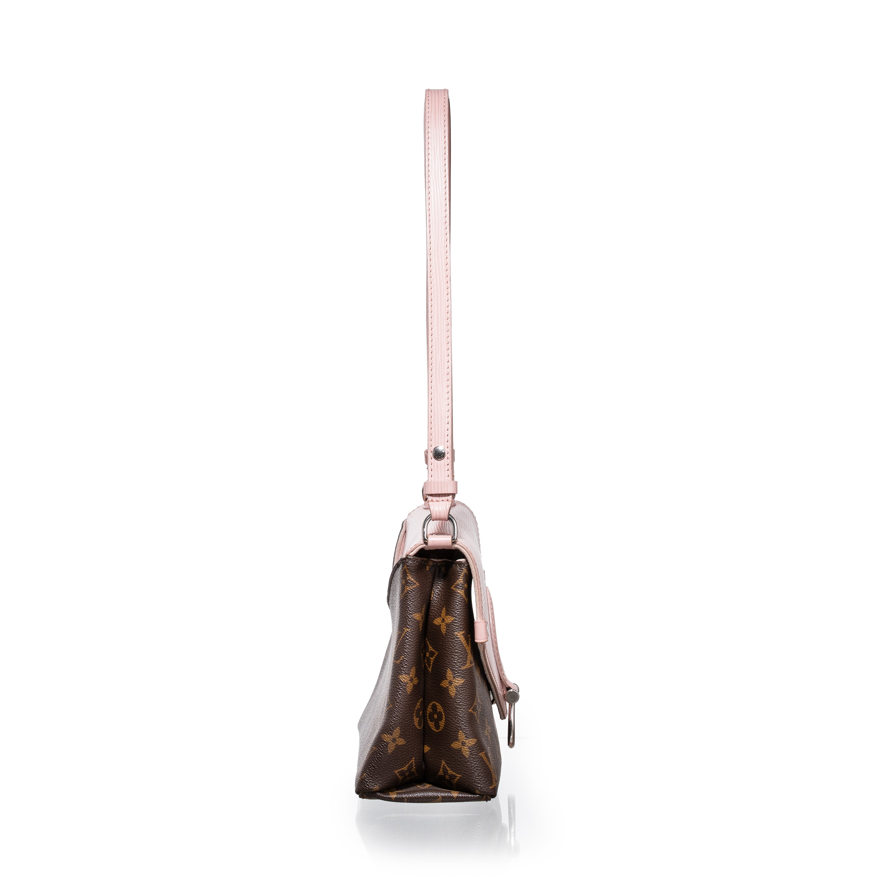 Louis Vuitton - Saint Michel, borsa in tela Monogram e pelle Epi rosa, interno in alcantara, 2017