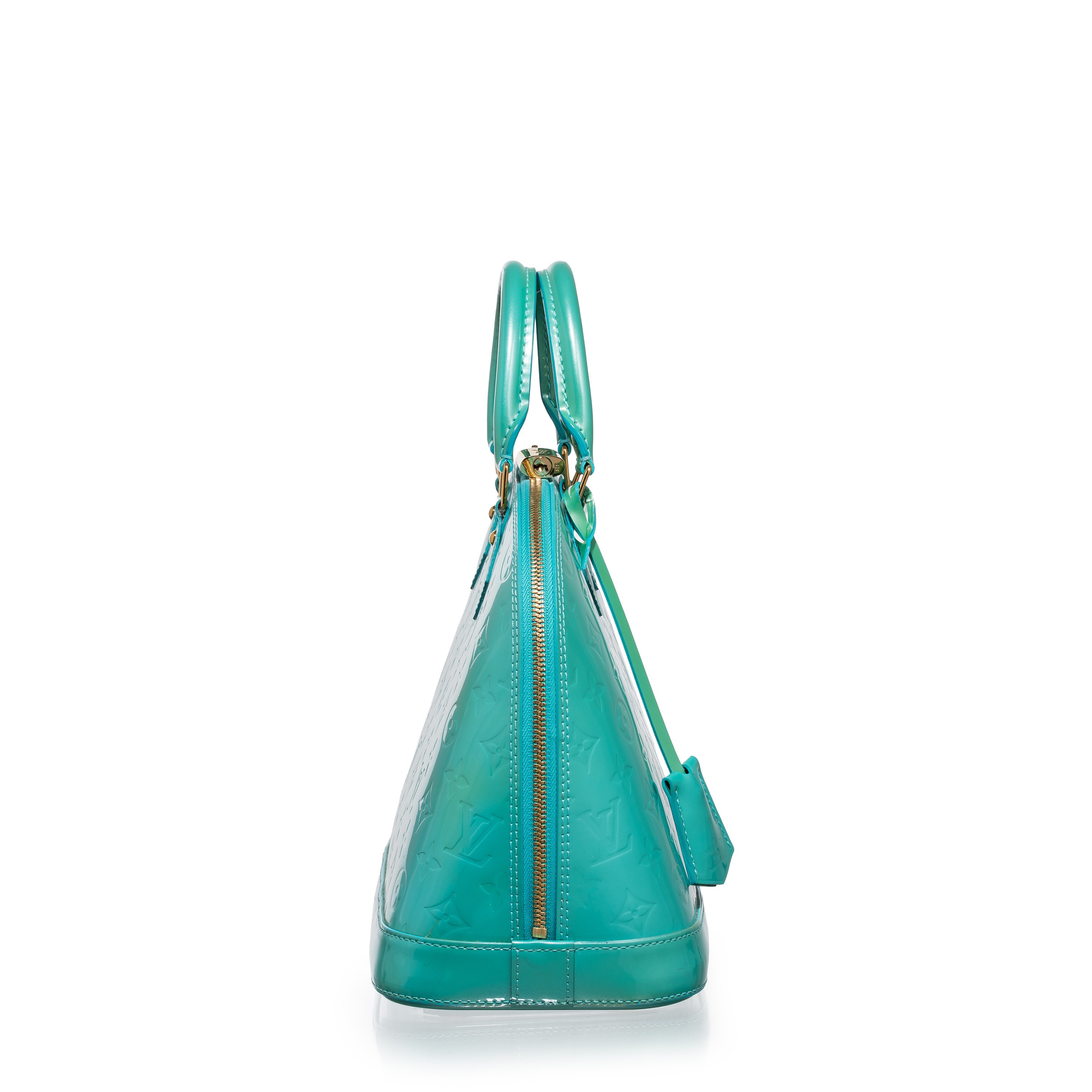 Louis Vuitton - Alma PM Monogram Vernis in pelle verniciata azzurra (2012)