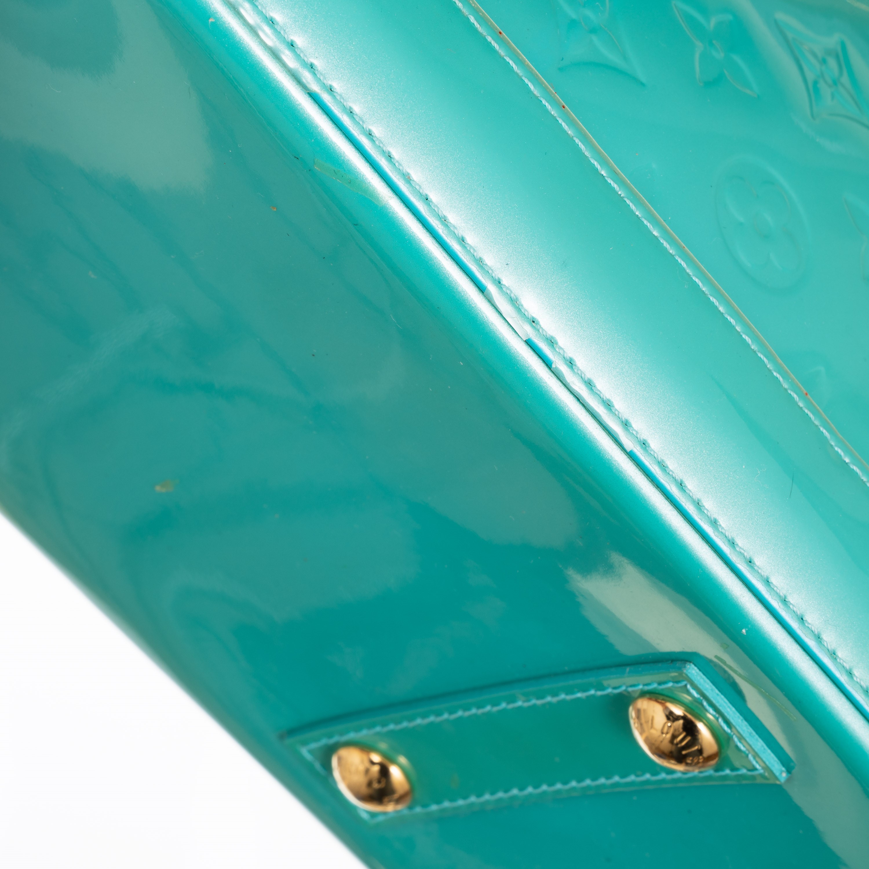 Louis Vuitton - Alma PM Monogram Vernis in pelle verniciata azzurra (2012)