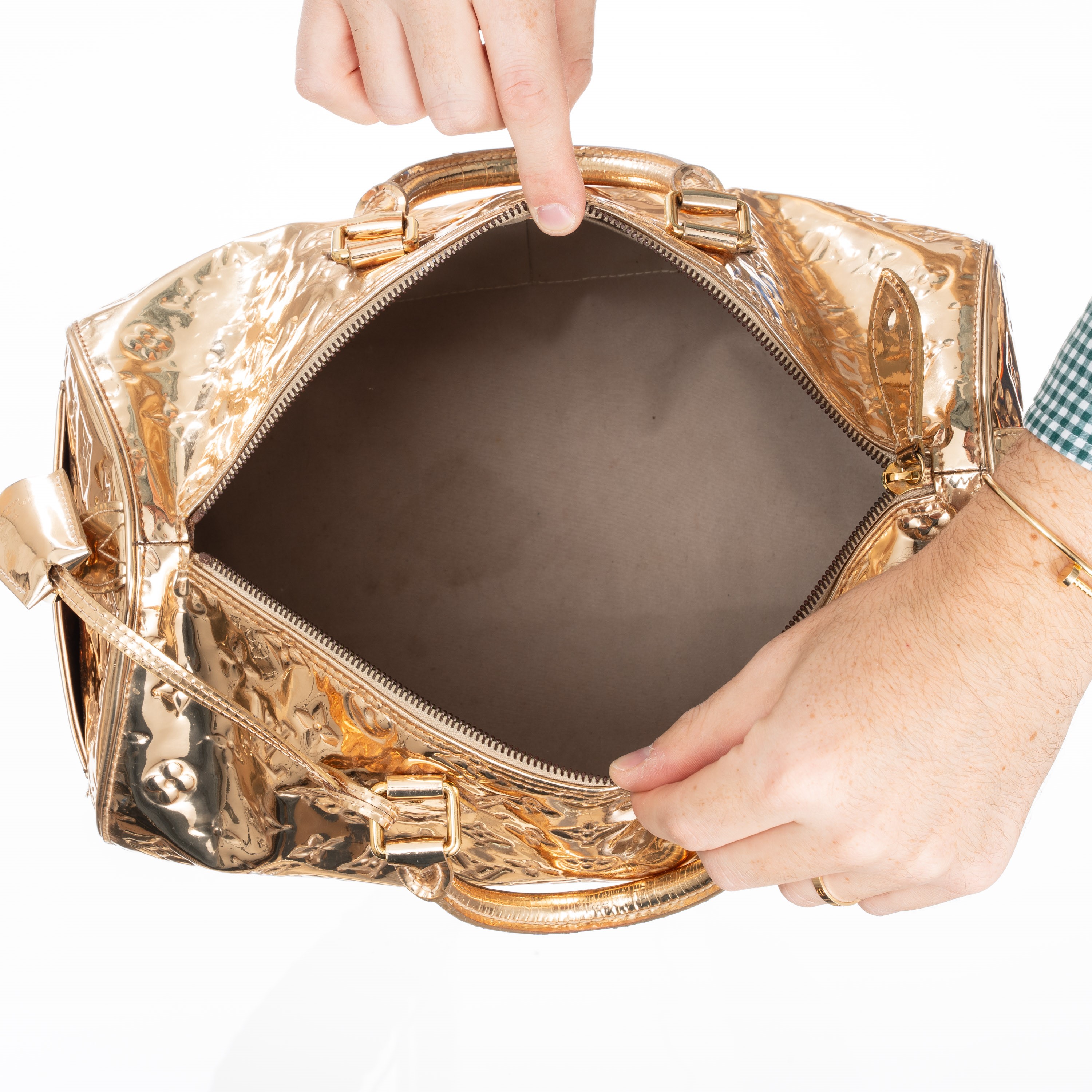 Louis Vuitton - Speedy 35 Limited Edition Gold Miroir (2008)