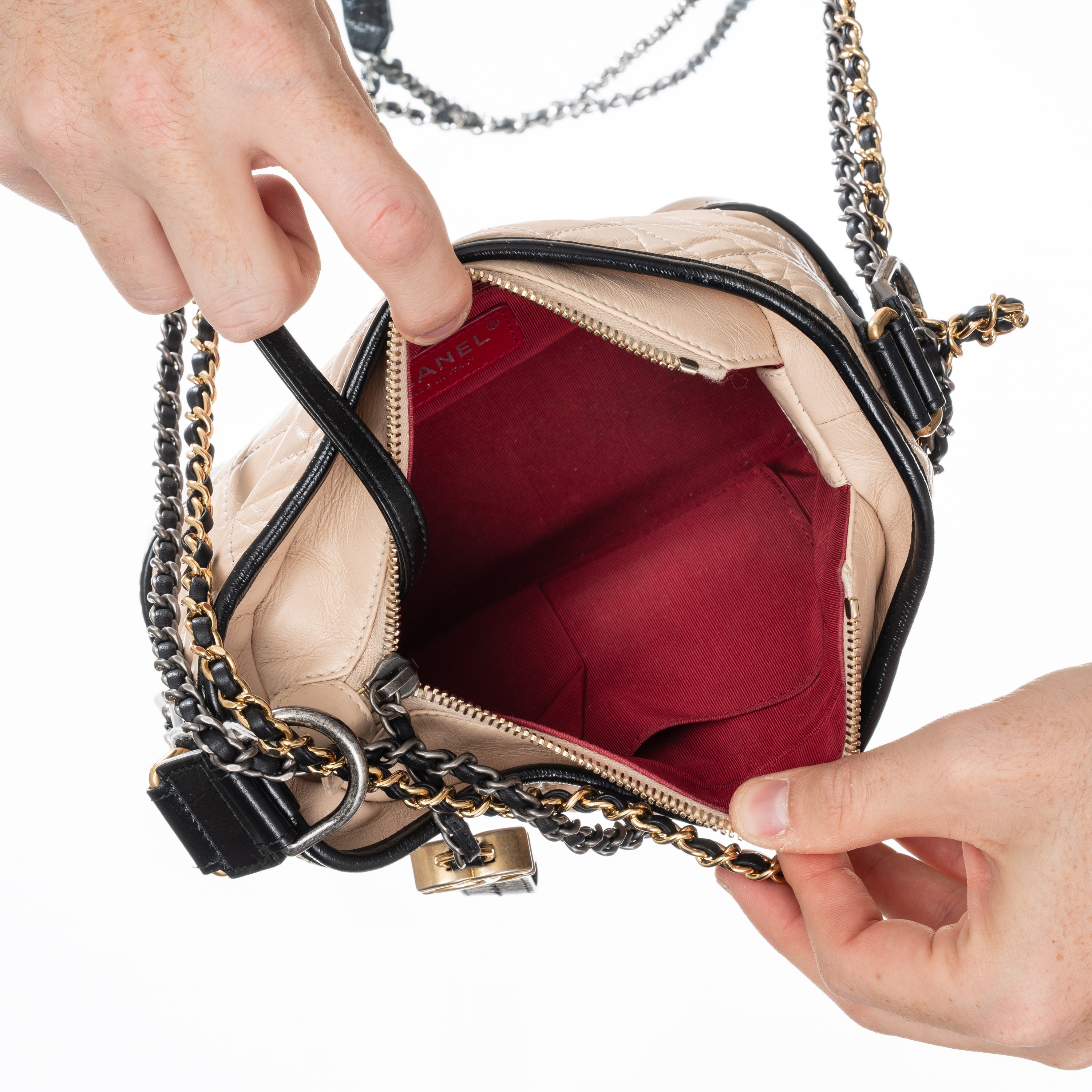 Chanel - Borsa Gabrielle Small in pelle effetto invecchiato