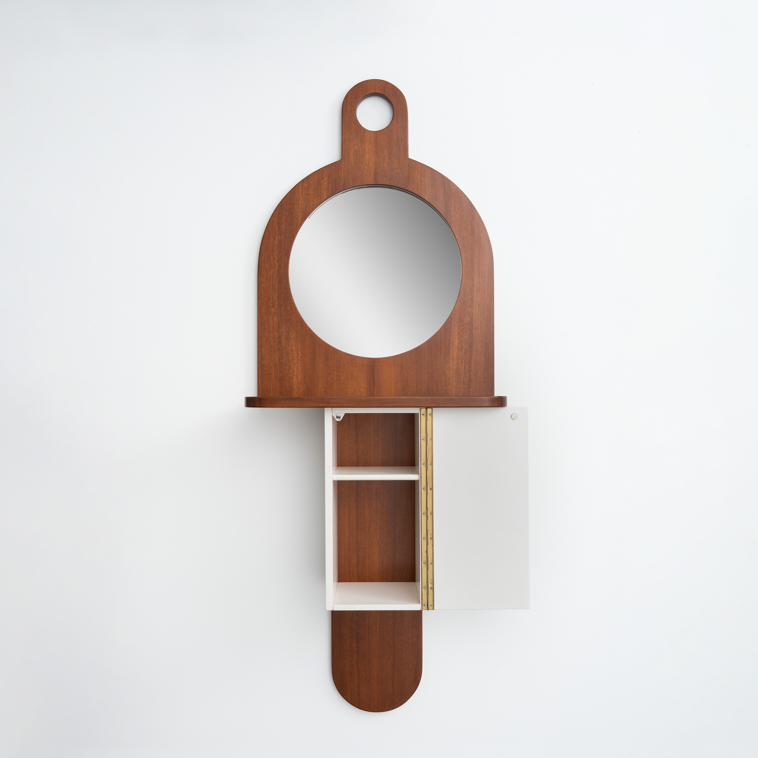 Ettore Sottsass - Mobile sospeso con specchio “Tempus”