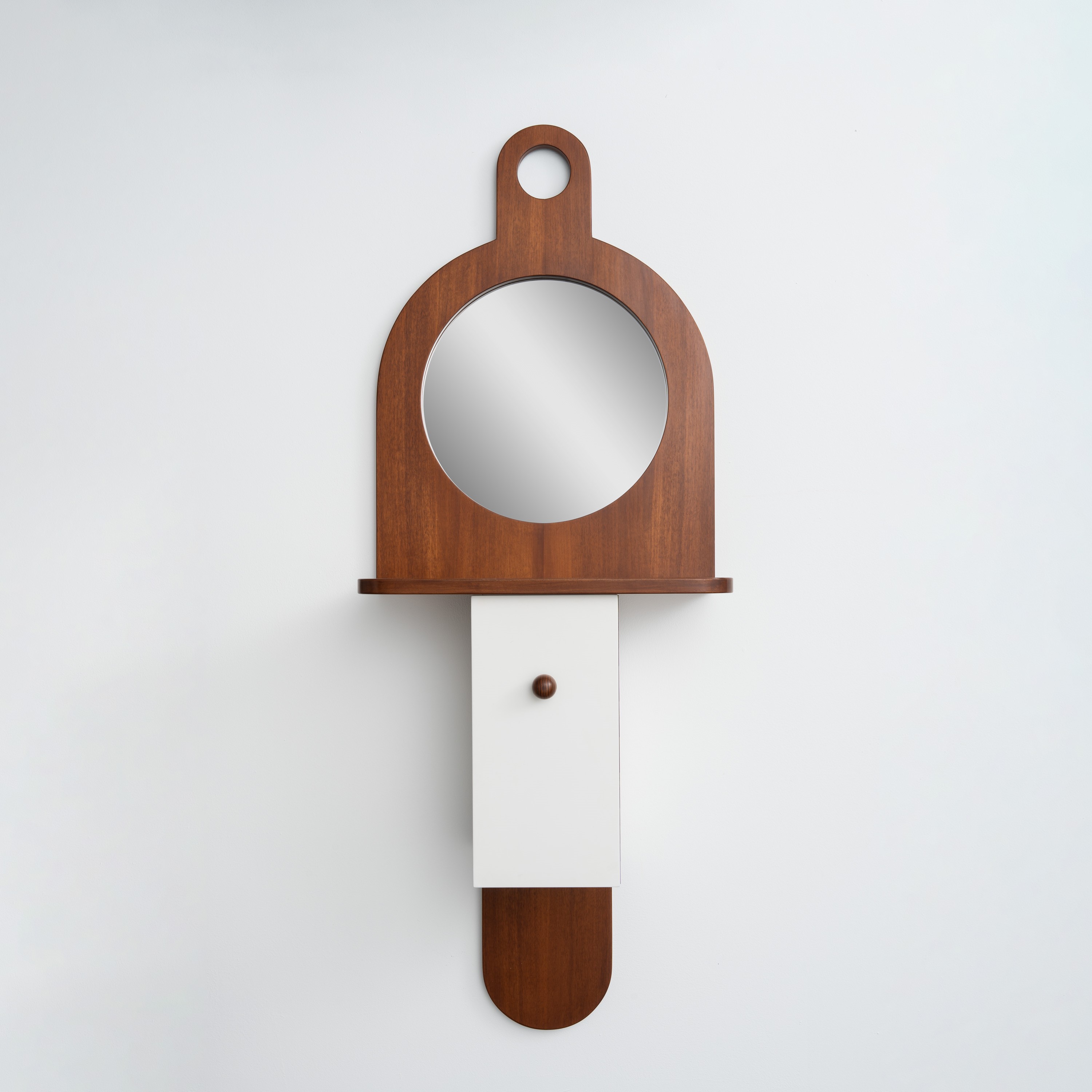 Ettore Sottsass - Mobile sospeso con specchio “Tempus”